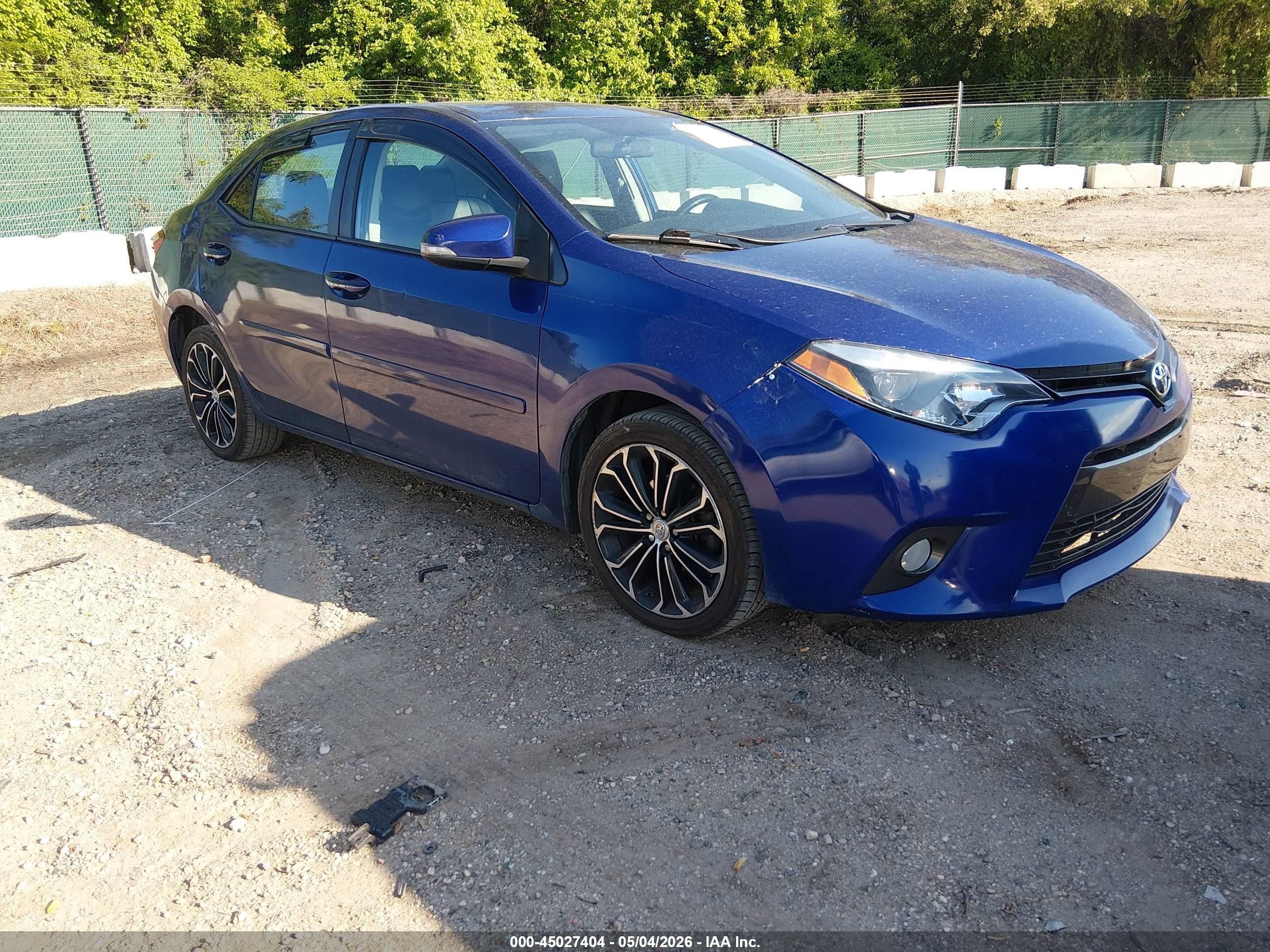 2016 Toyota Corolla LE, VIN 2T1BURHE4GC734920 — Normal wear