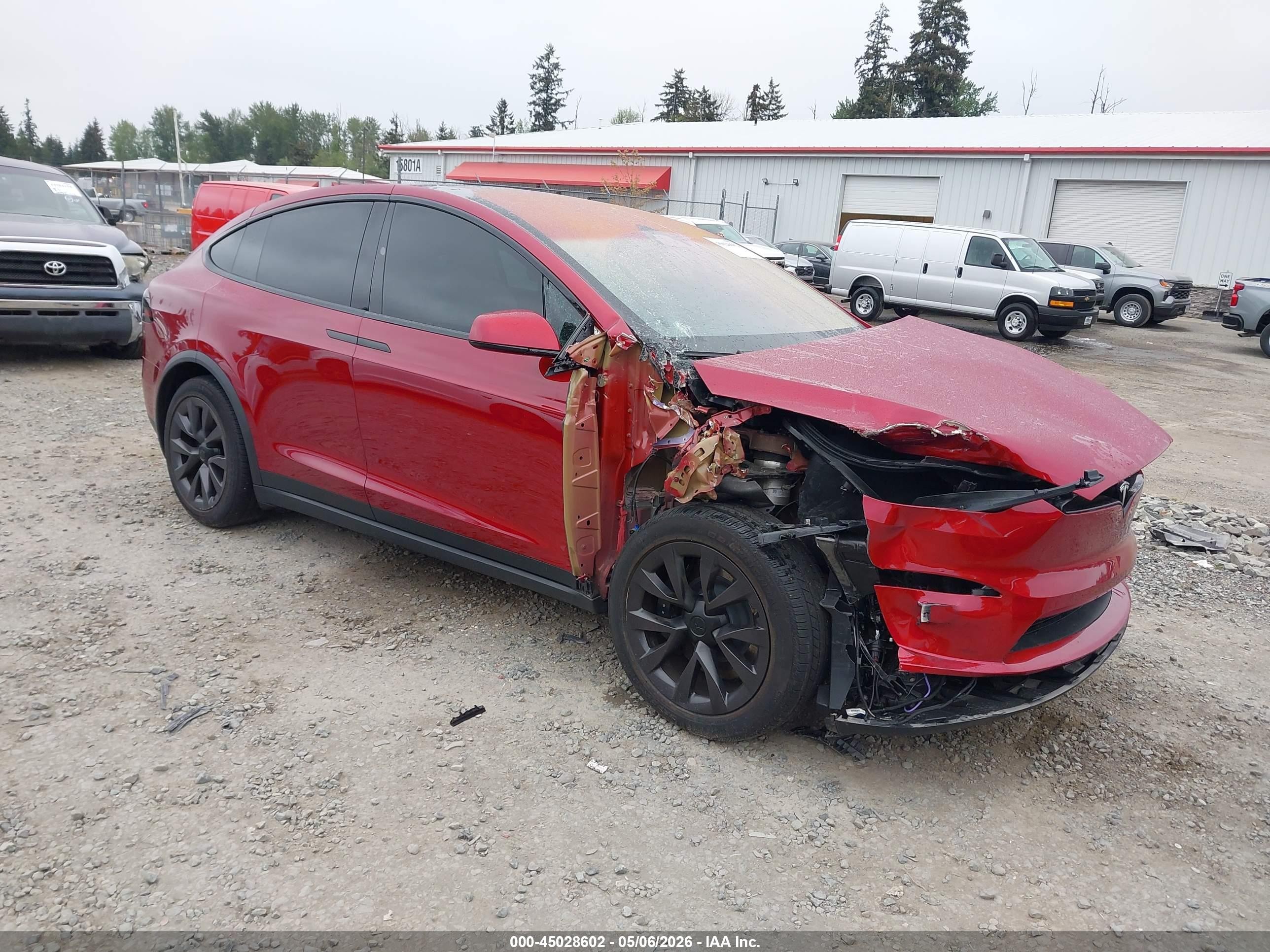 2025 Tesla Model X, VIN 7SAXCAE52SF469744 — Front end
