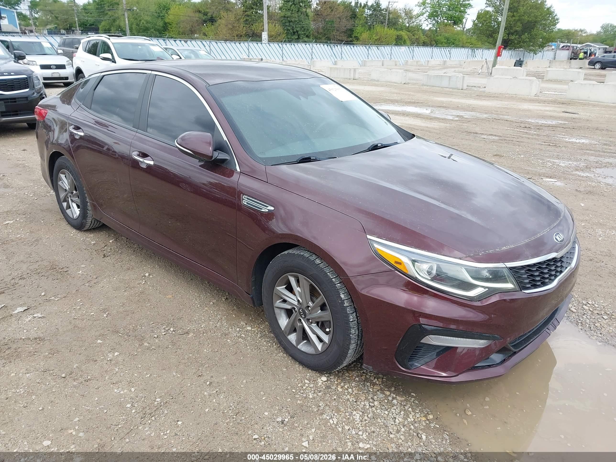2019 Kia Optima LX, VIN 5XXGT4L31KG345865 — Repossession