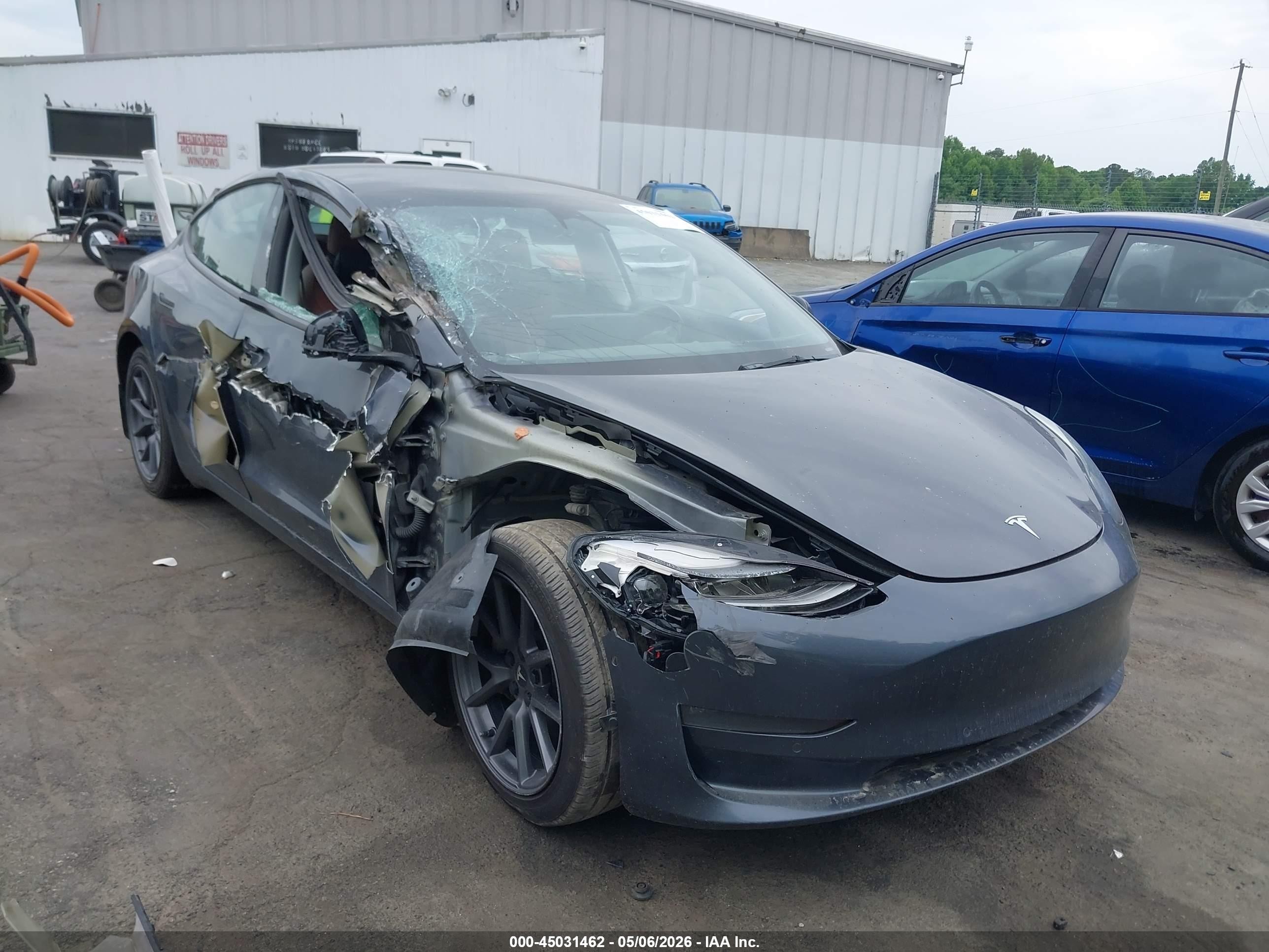 2022 Tesla Model 3 Long Range, VIN 5YJ3E1EB1NF264464 — Repossession