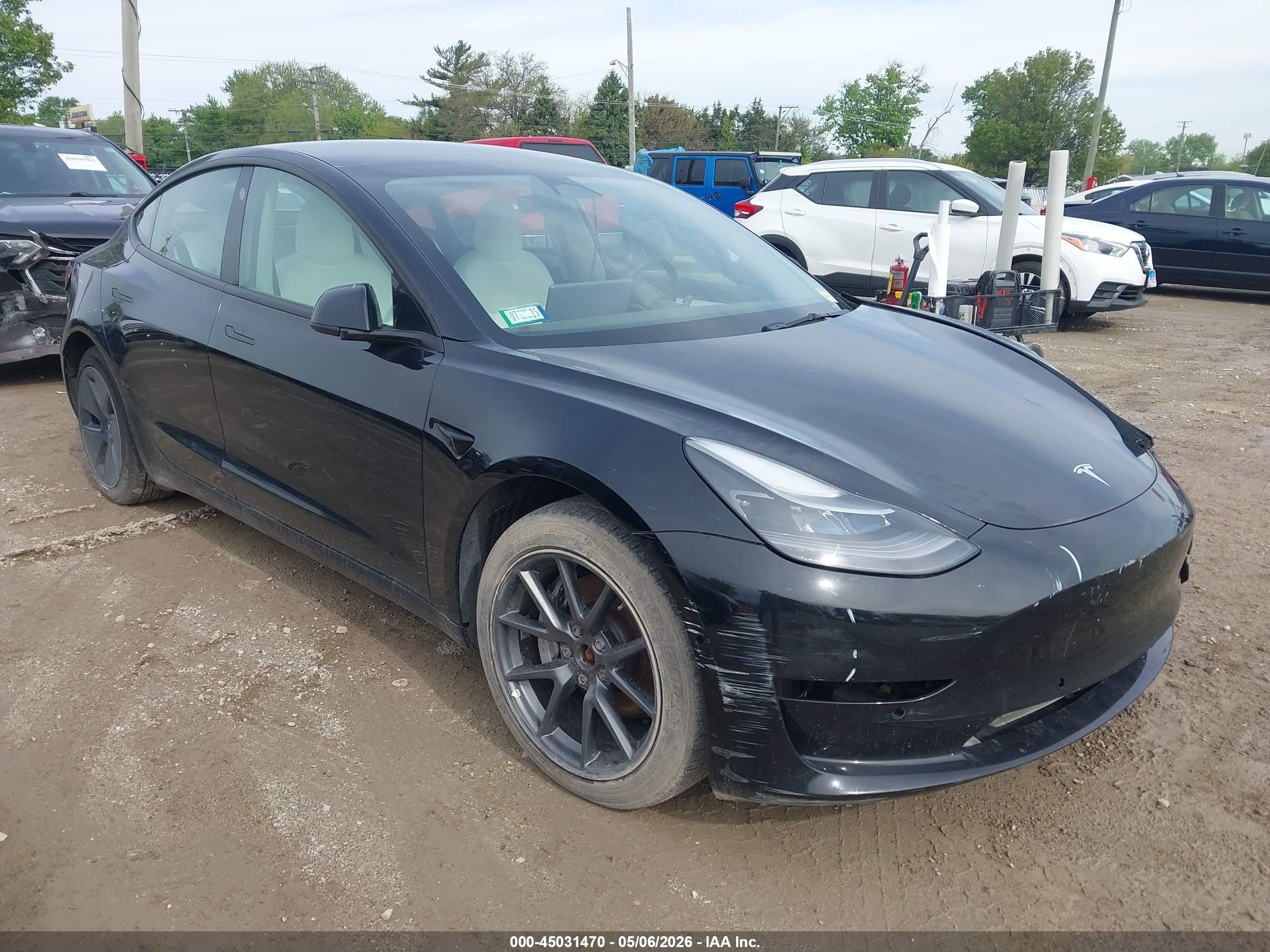 2022 Tesla Model 3 Long Range, VIN 5YJ3E1EB9NF154231 — Repossession