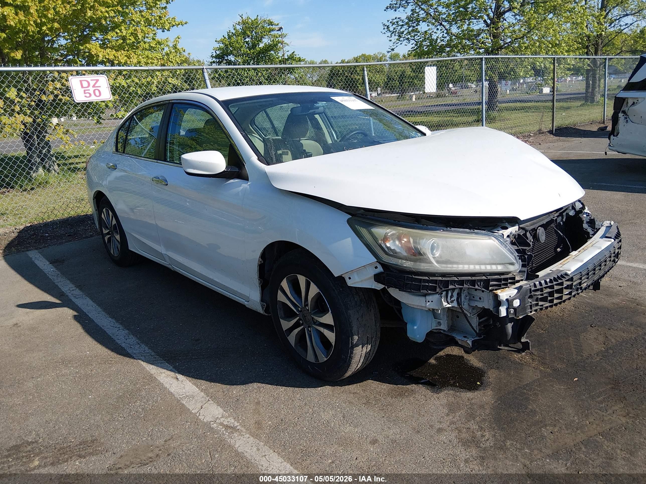 2013 Honda Accord LX, VIN 1HGCR2F38DA273026 — Front end