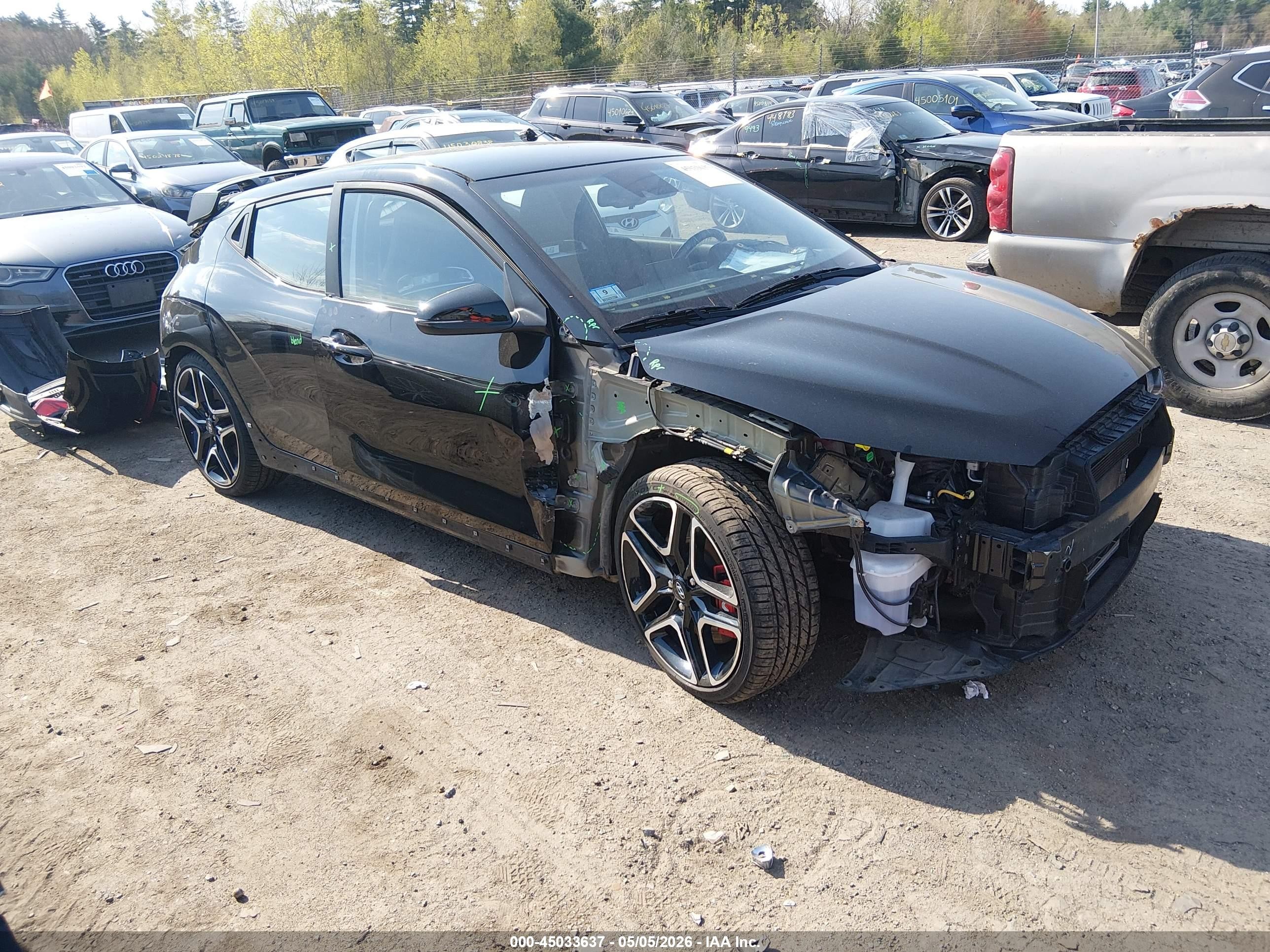 2022 Hyundai Veloster, VIN KMHT36AH5NU014855 — All over