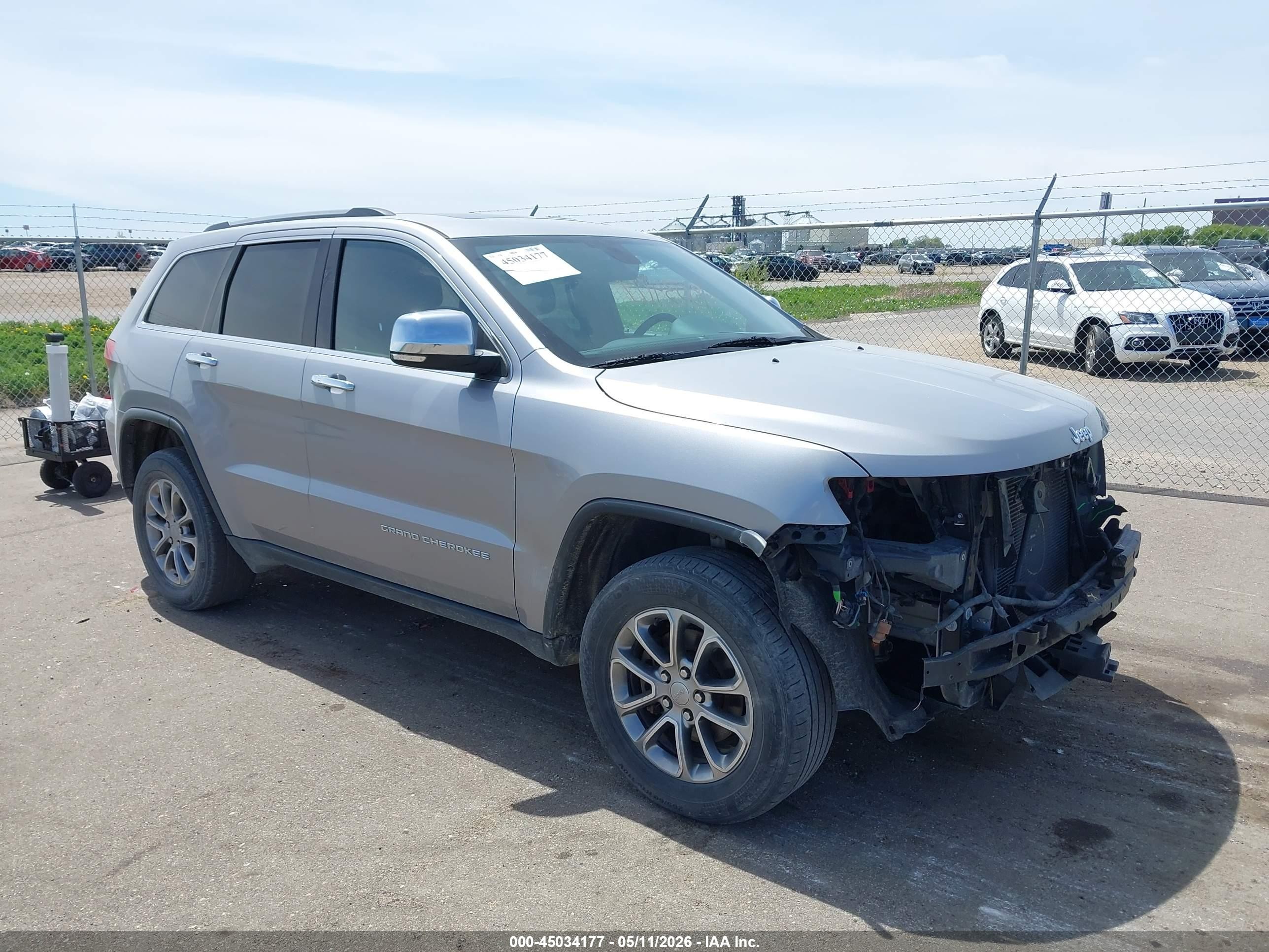 2016 Jeep Grand Cherokee Limited, VIN 1C4RJFBG5GC333594 — Front end