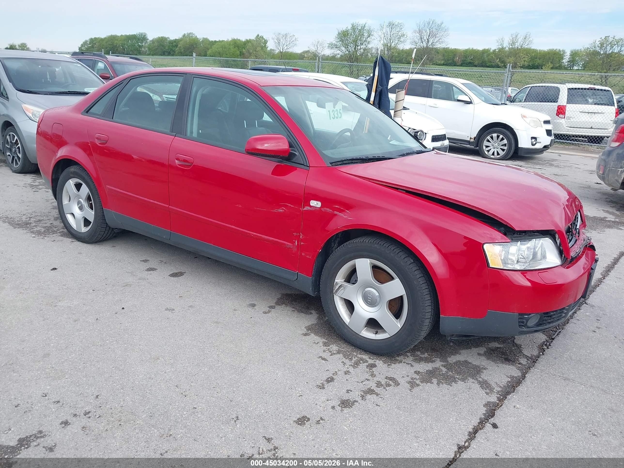 2003 Audi A4 1.8T, VIN WAULC68E73A193802 — Front end