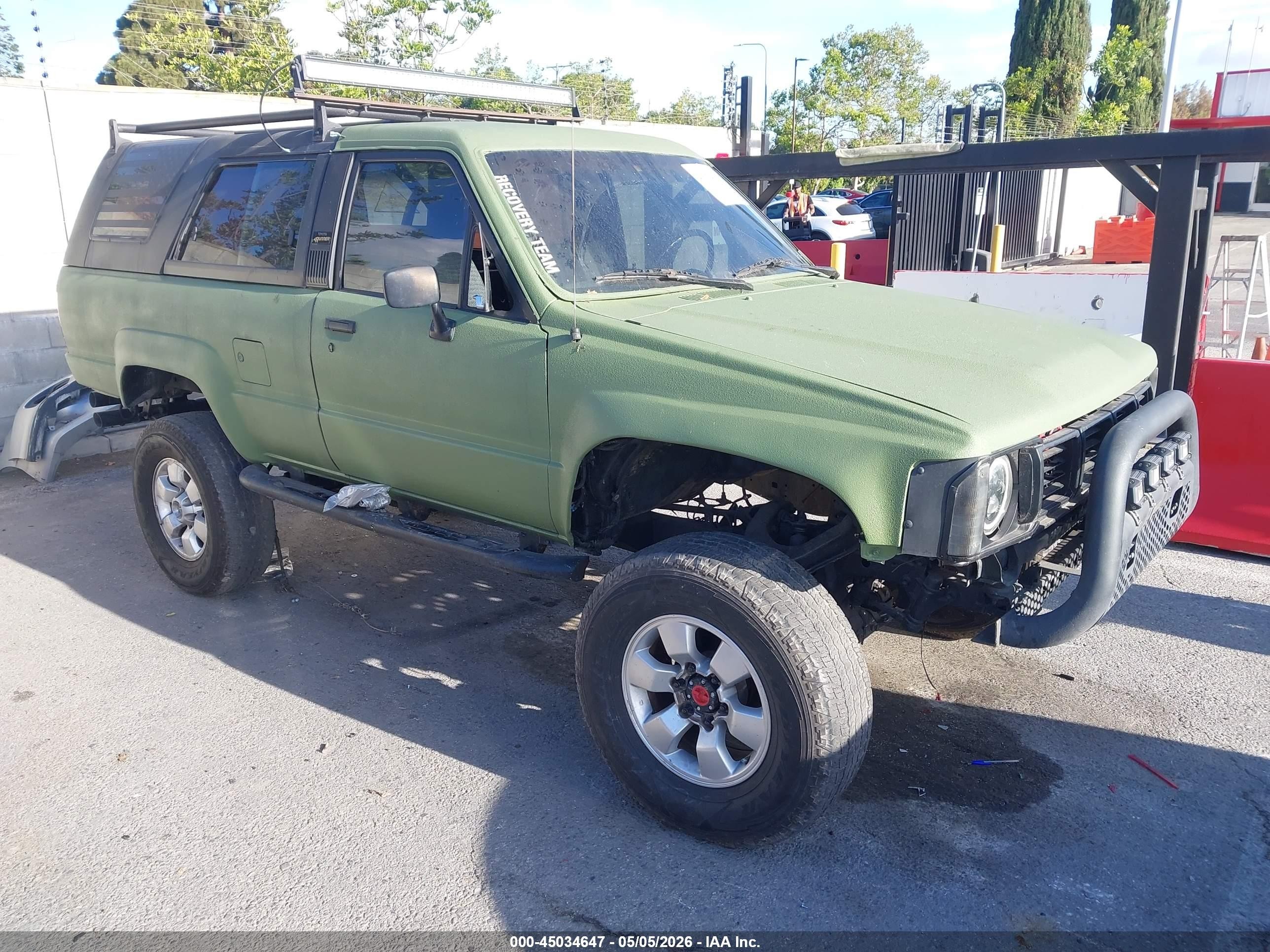 1986 Toyota 4Runner, VIN JT4RN62D7G0053557 — Theft recovery