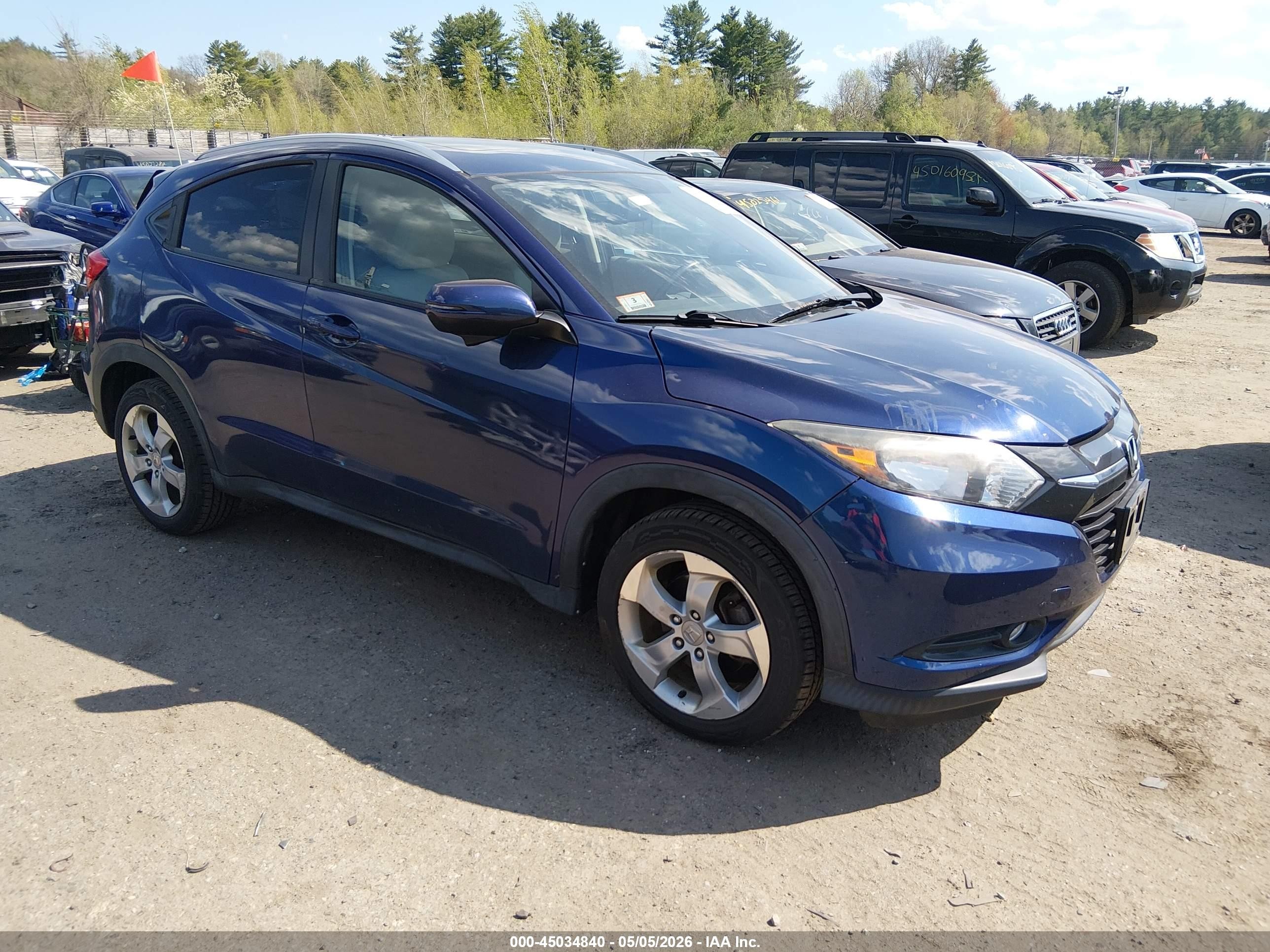 2016 Honda HR-V EX-L, VIN 3CZRU6H74GM724825 — Fresh water flood