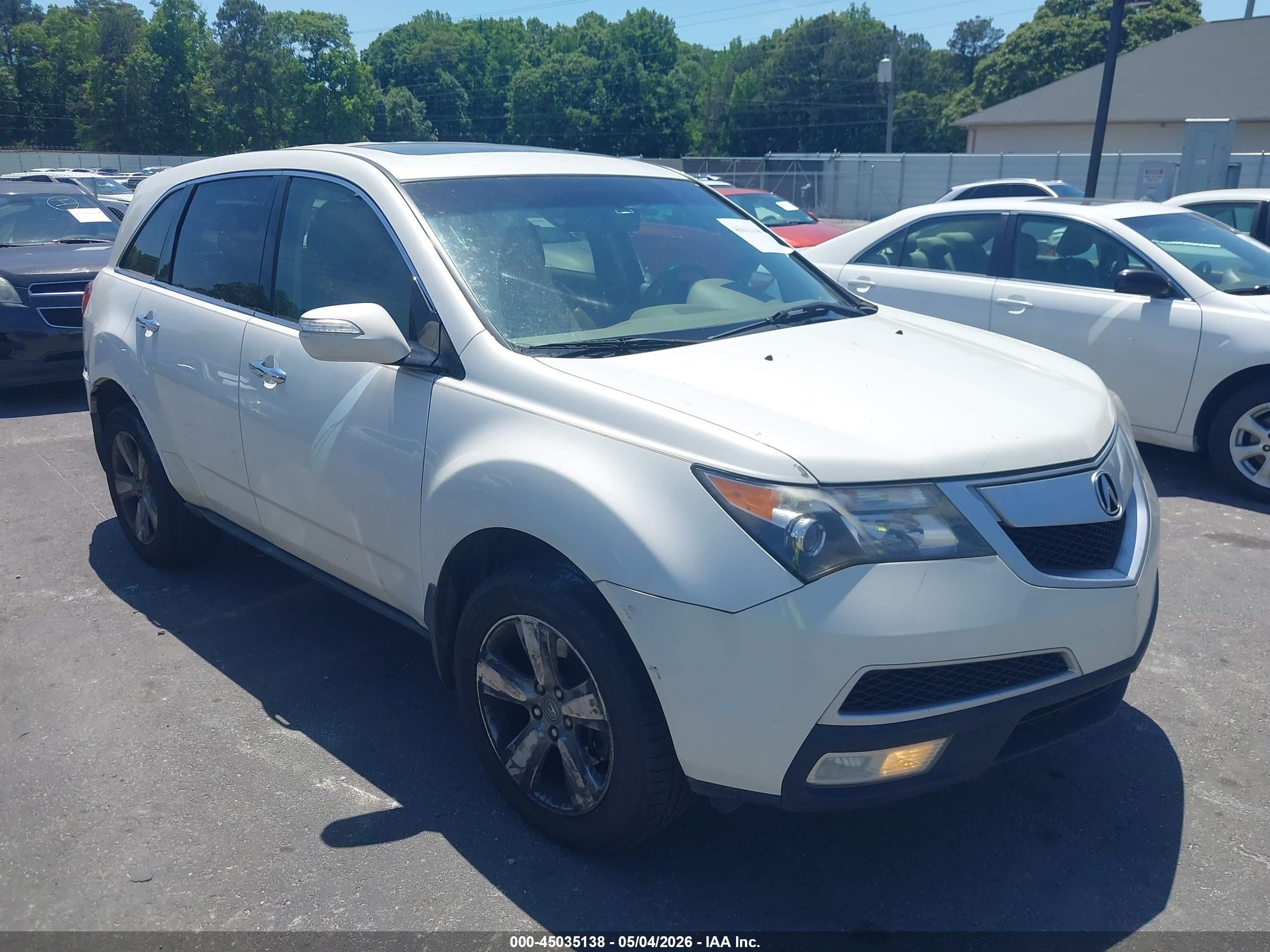 2013 Acura MDX, VIN 2HNYD2H23DH524537 — Normal wear