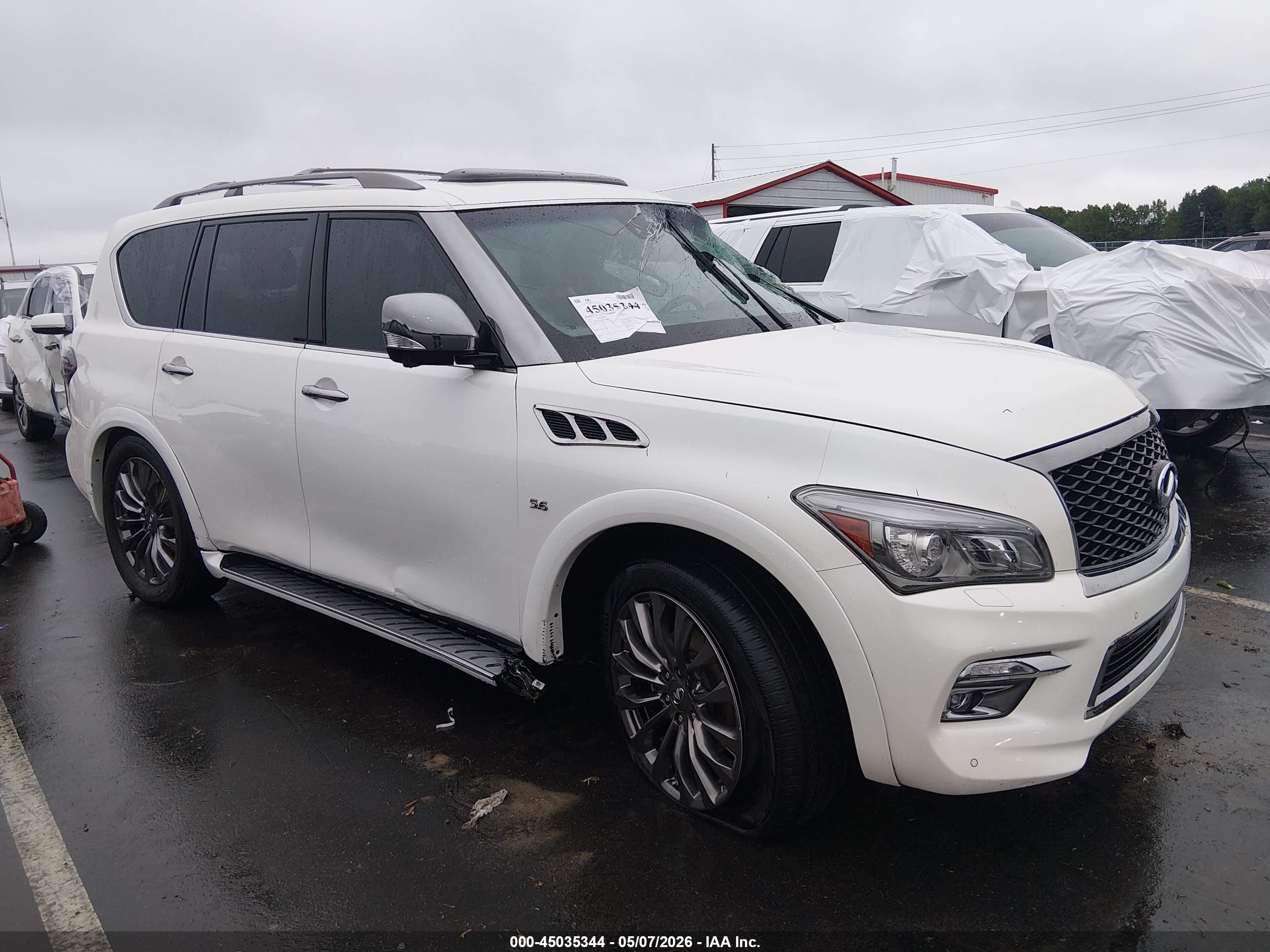 2017 Infiniti QX80, VIN JN8AZ2NEXH9156889 — Опрокидывание