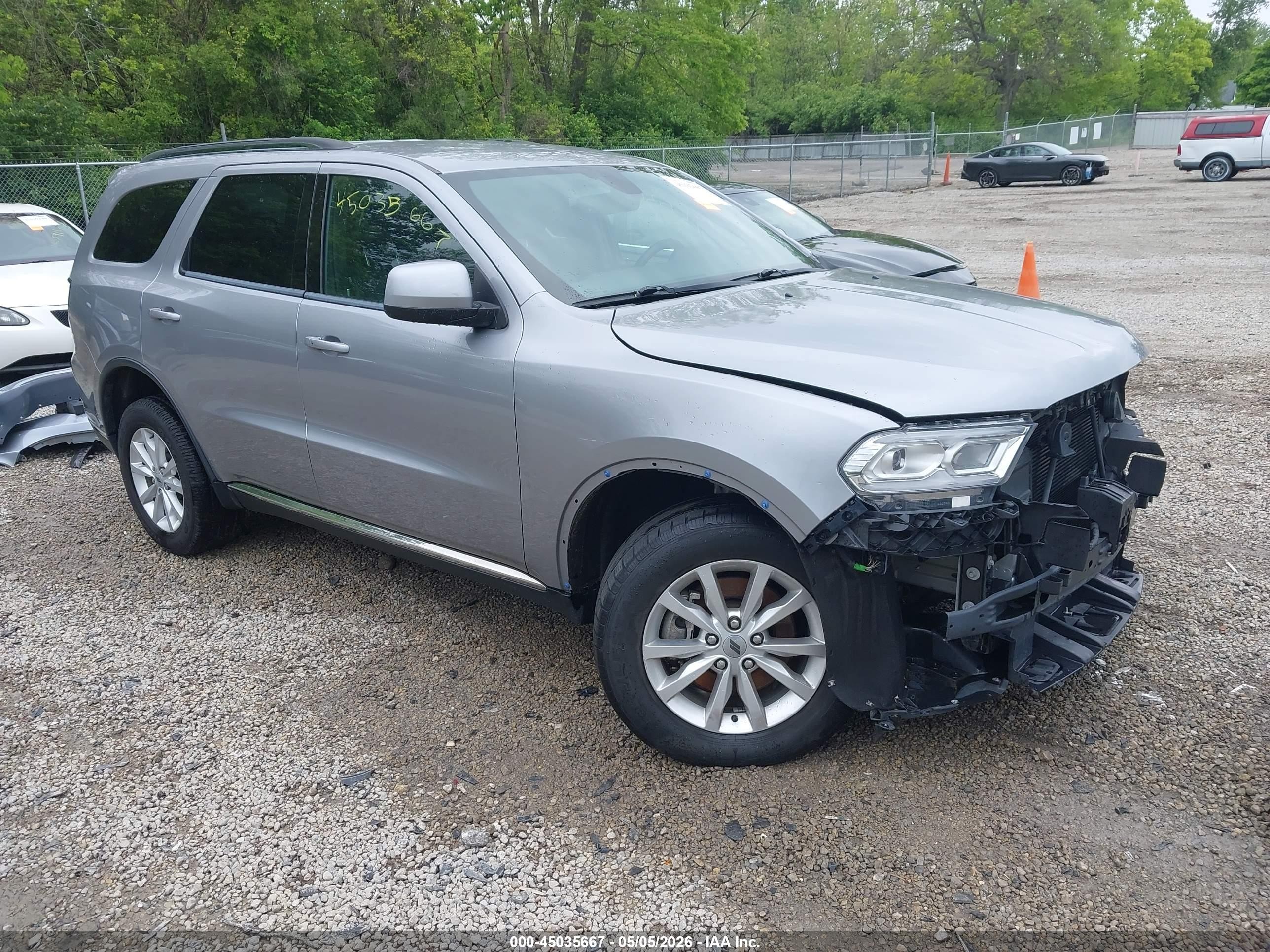 2021 Dodge Durango SXT Plus, VIN 1C4RDJAG6MC664126 — Front end