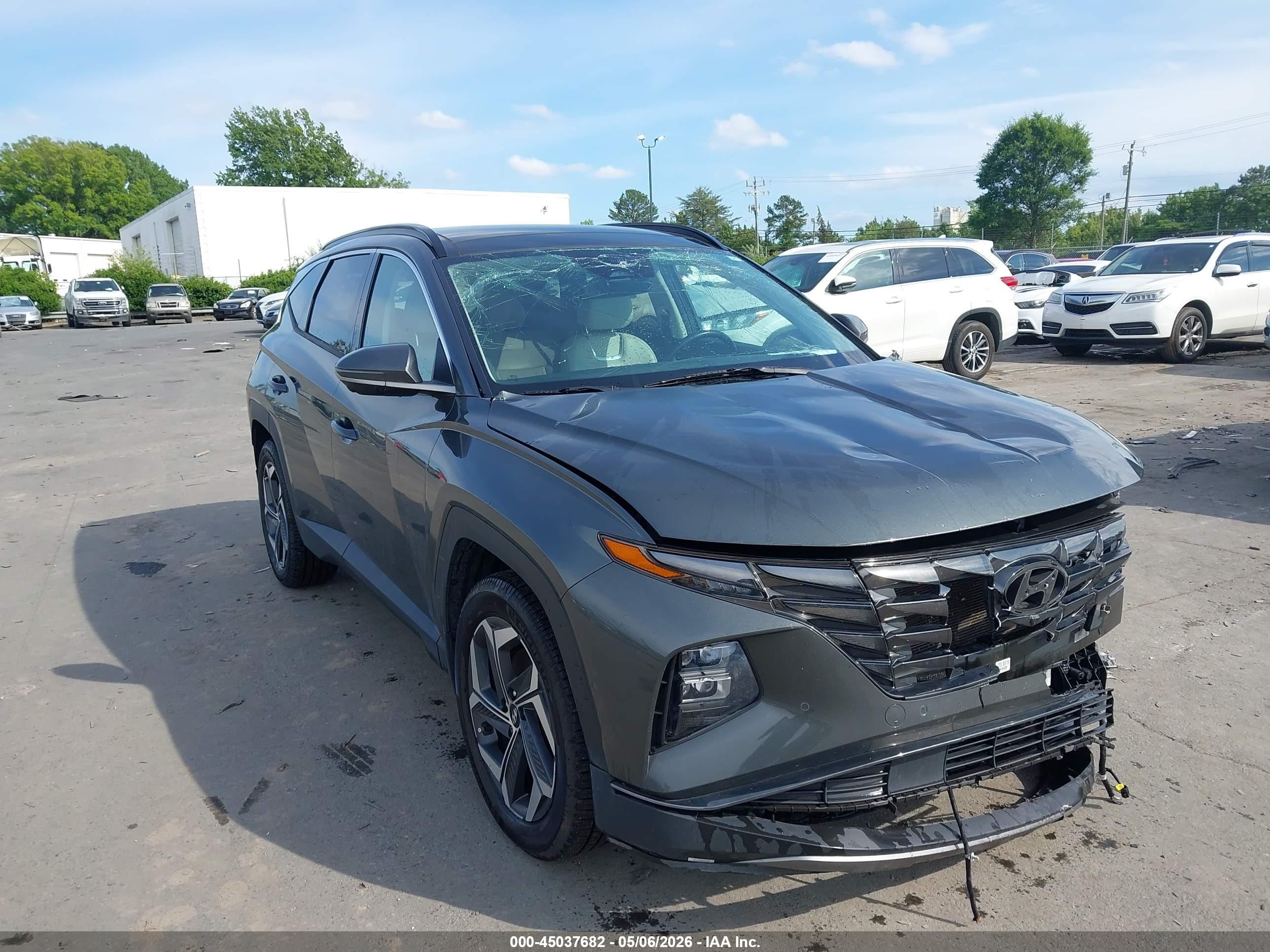 2022 Hyundai Tucson Limited, VIN KM8JECAE9NU060369 — Front end