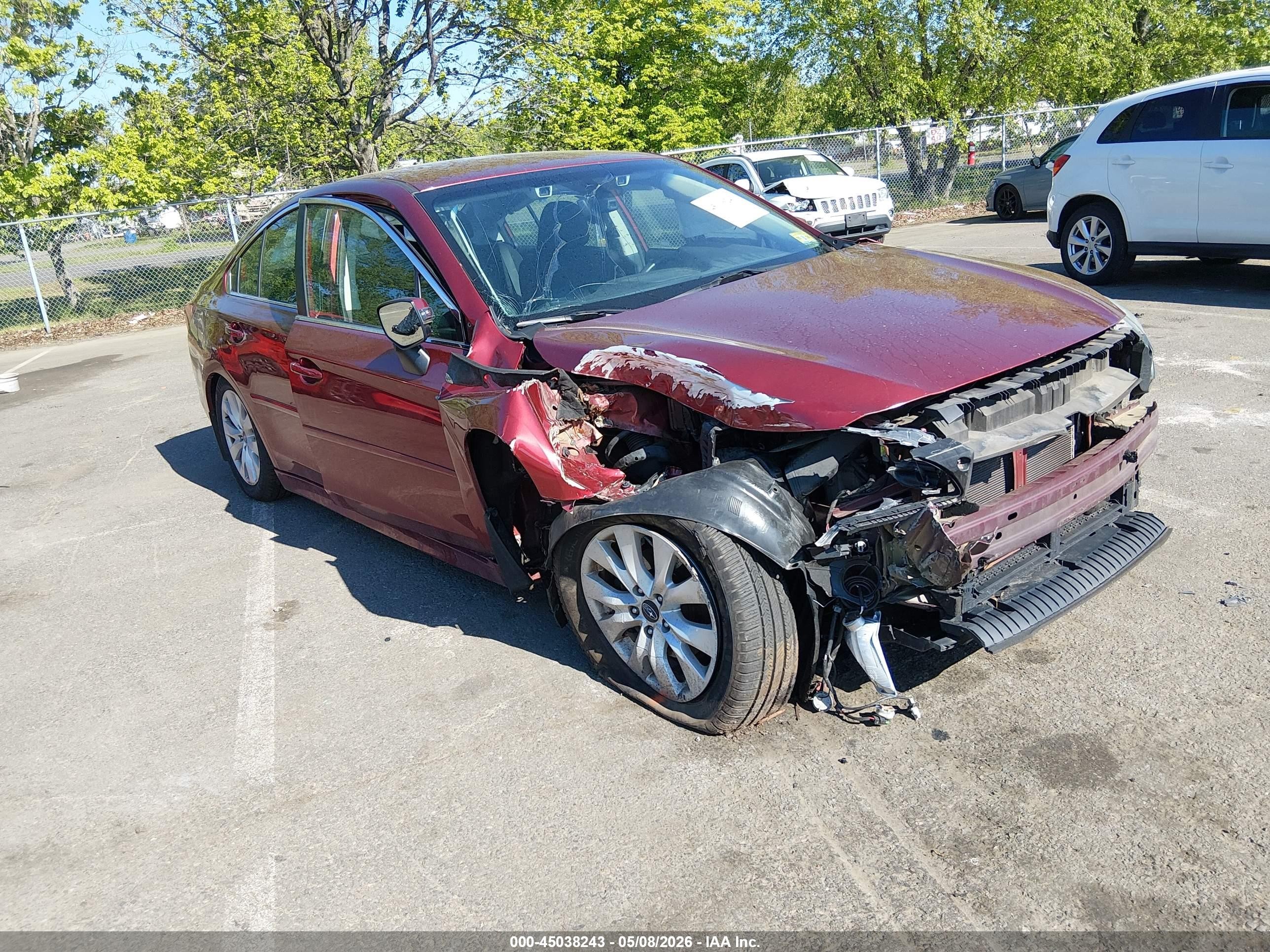 2017 Subaru Legacy Premium, VIN 4S3BNAF65H3003305 — Front end