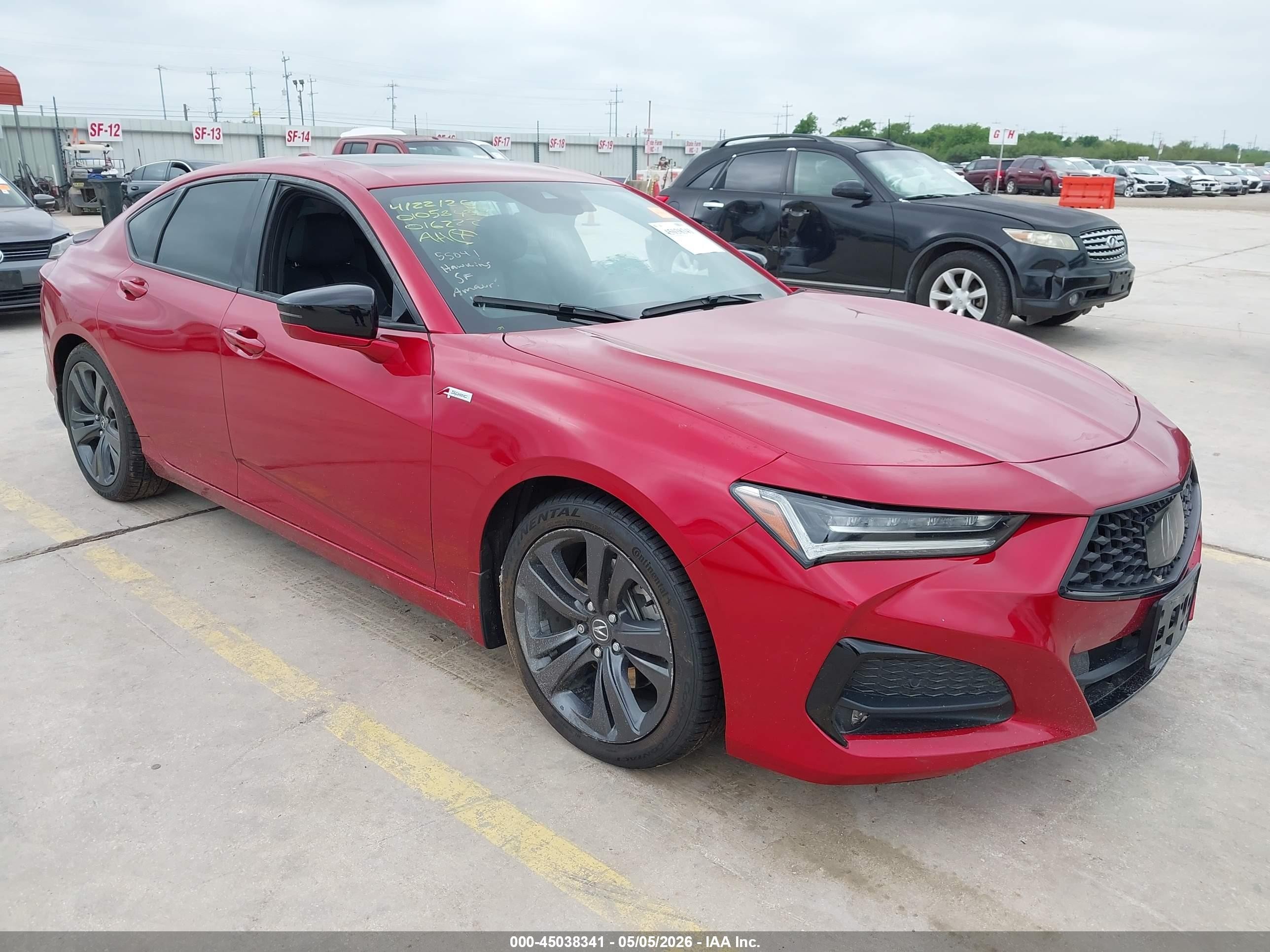2021 Acura TLX w/A-Spec Package, VIN 19UUB5F51MA016222 — Fresh water flood