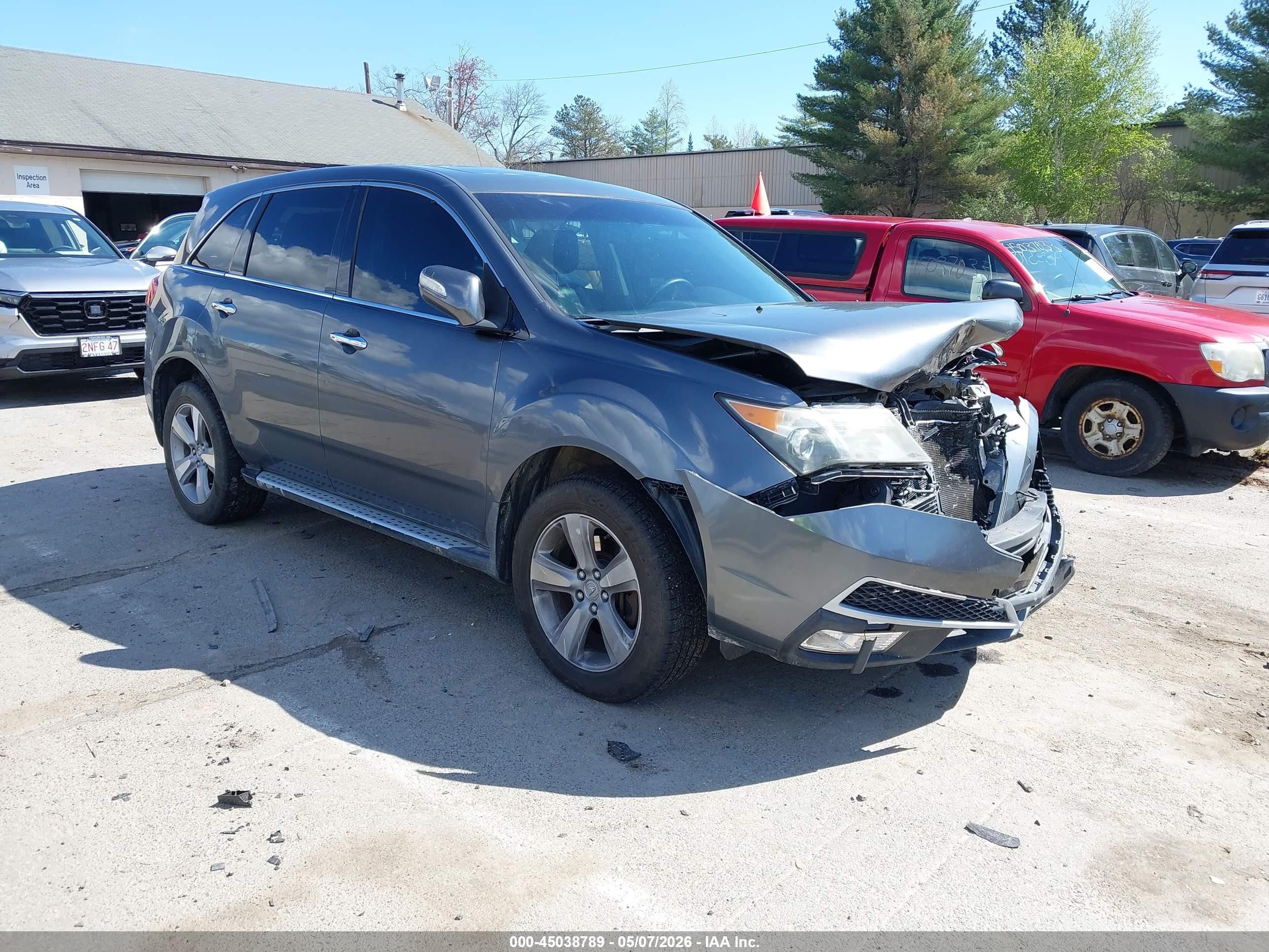 2012 Acura MDX, VIN 2HNYD2H24CH520768 — Front end