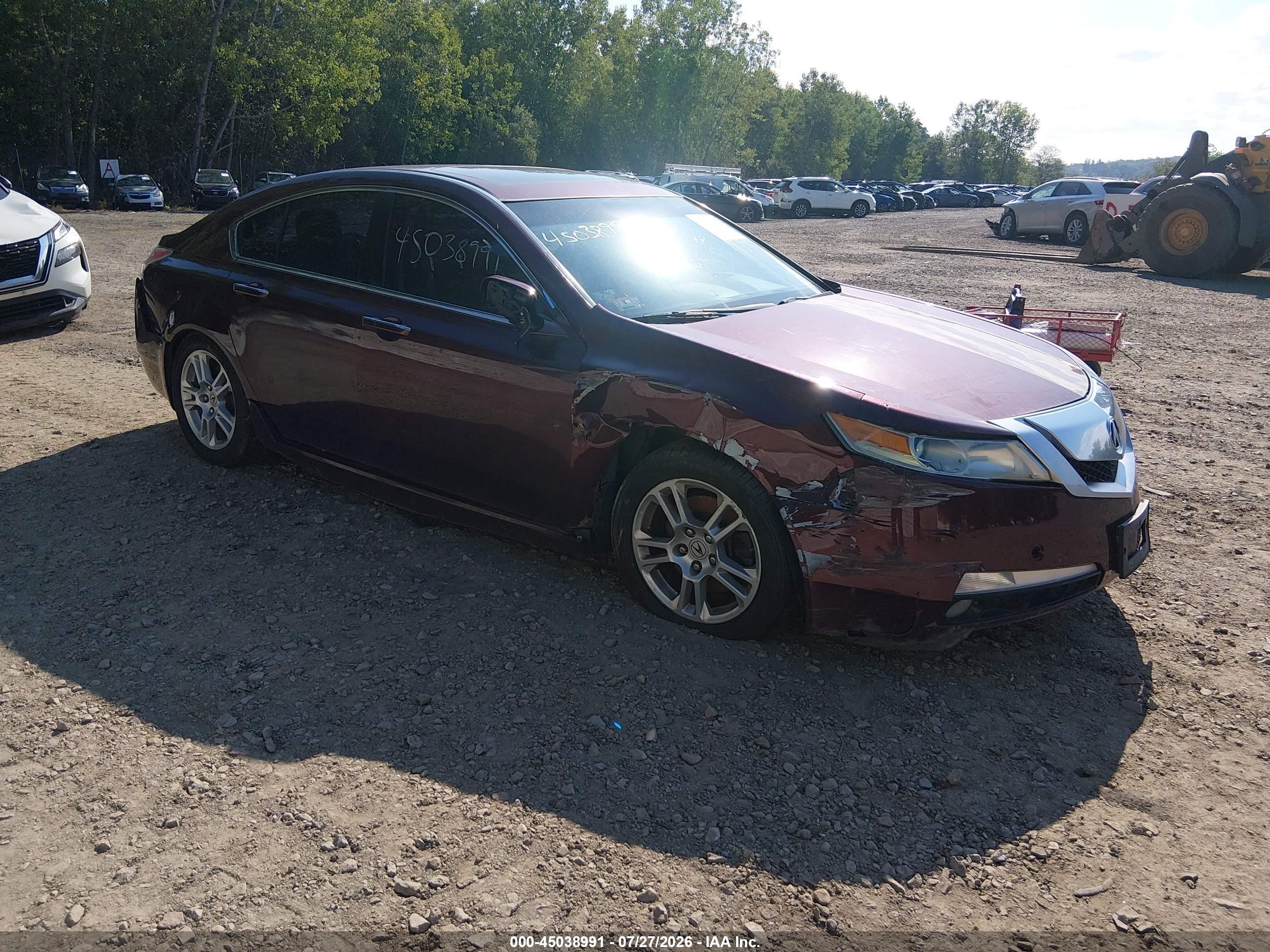 2009 Acura TL Technology, VIN 19UUA86549A014315 — Front end