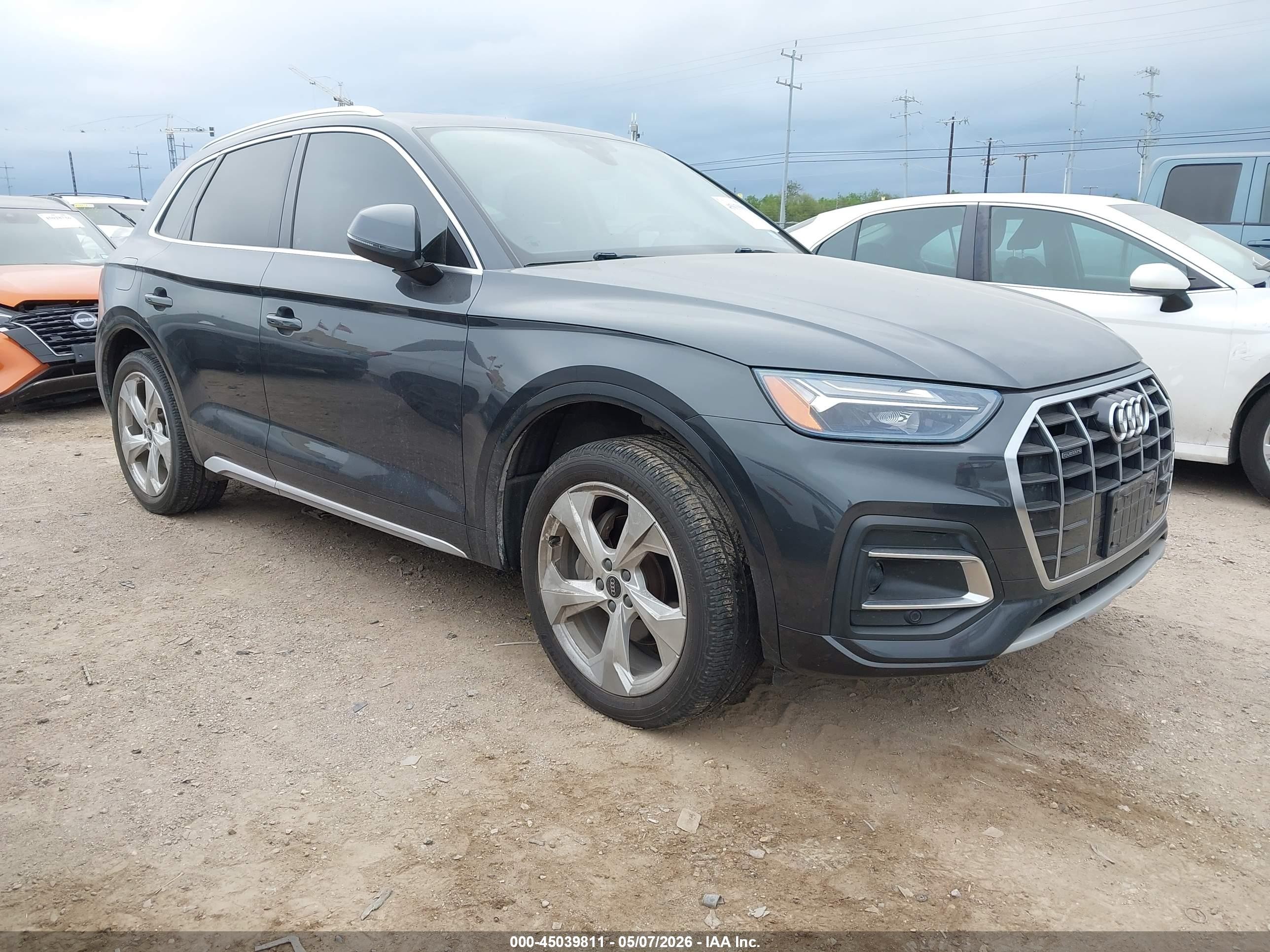 2021 Audi Q5 Premium Plus, VIN WA1BAAFY2M2040142 — Fresh water flood