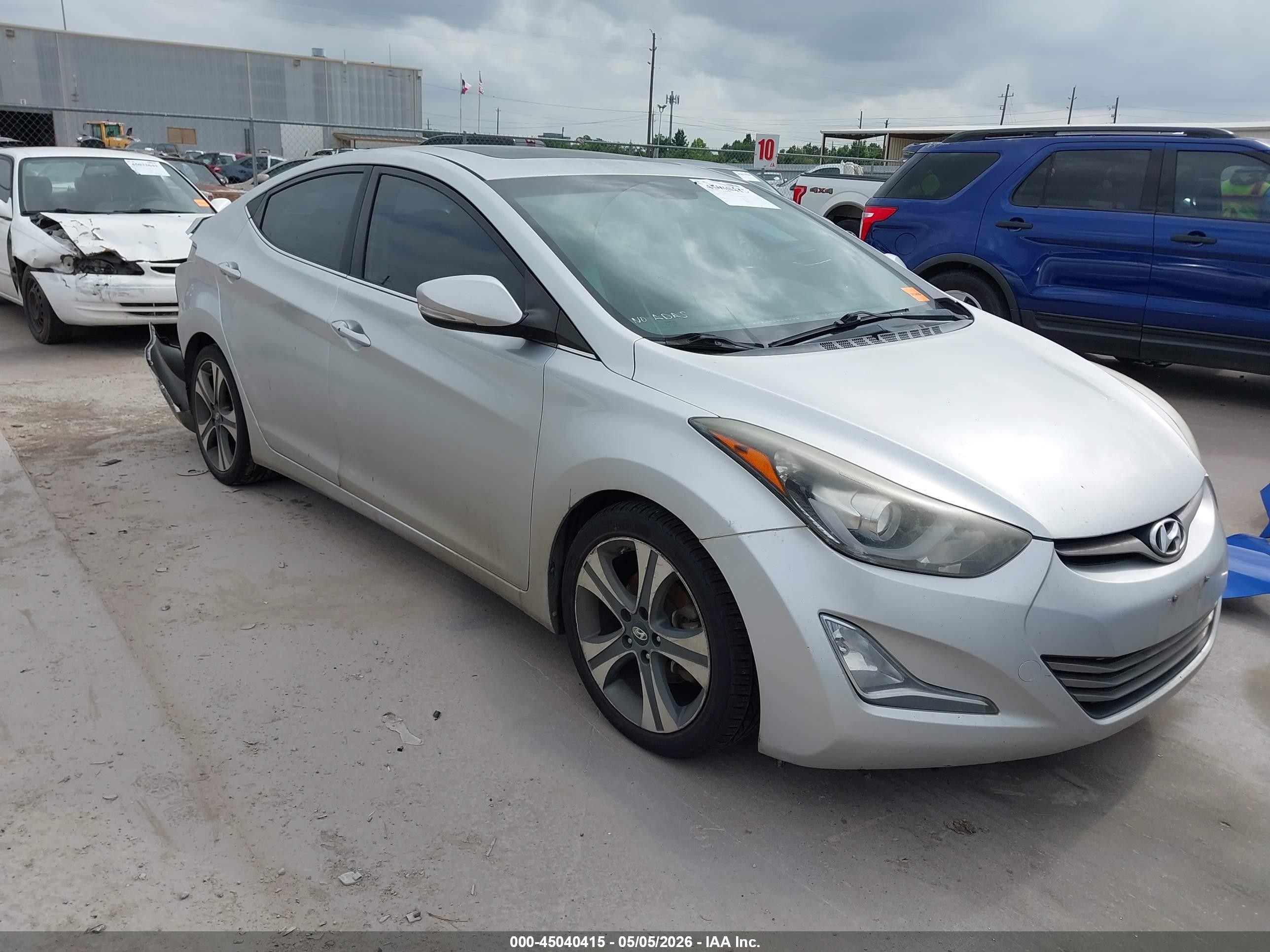 2016 Hyundai Elantra Sport, VIN KMHDH4AH8GU587097 — Rear end