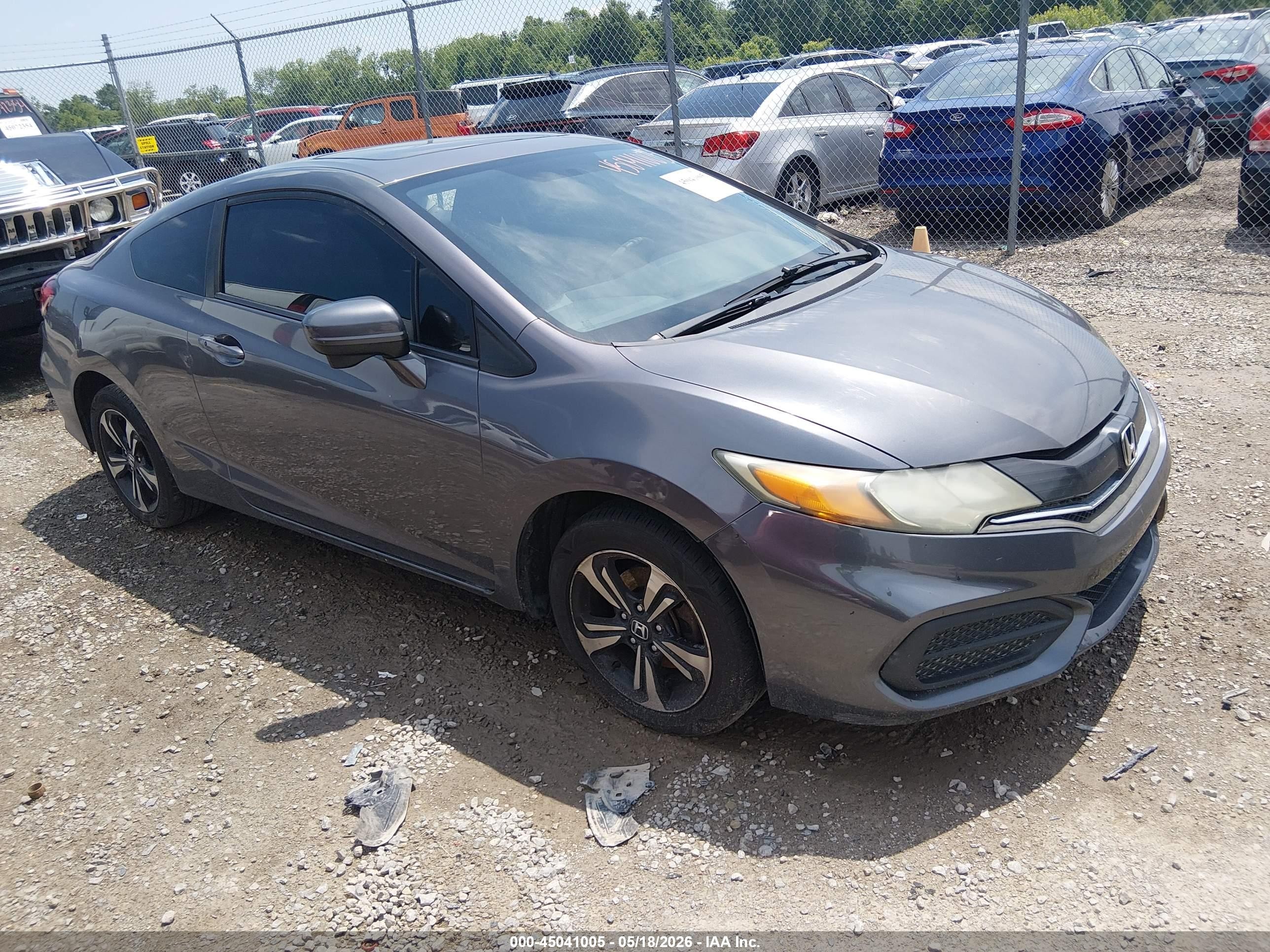 2015 Honda Civic EX, VIN 2HGFG3B80FH519114 — Repossession