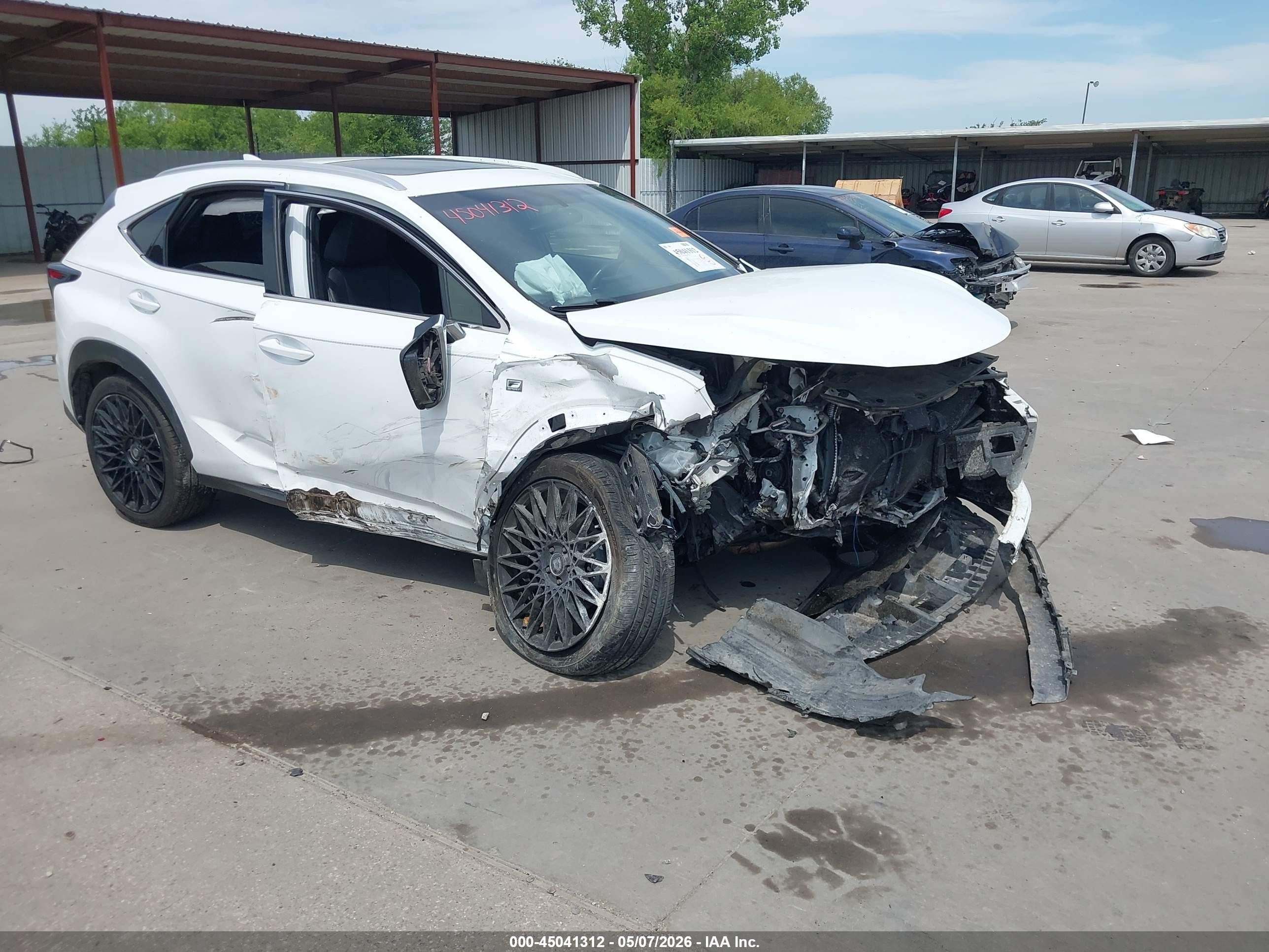 2017 Lexus NX 200t, VIN JTJBARBZ3H2139610 — Front end