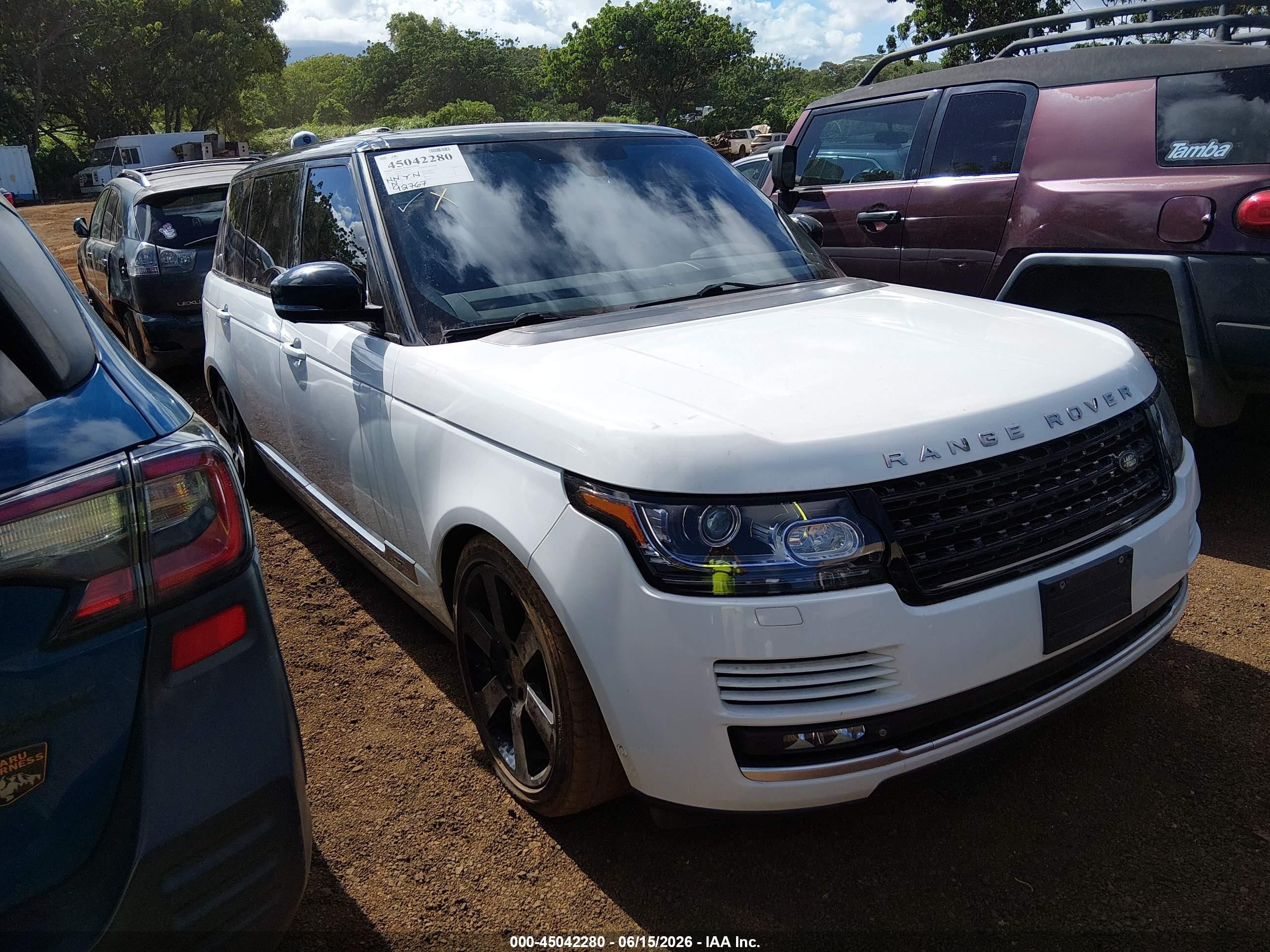 2015 Land Rover Range Rover Supercharged, VIN SALGS3TF0FA226514 — Not stated