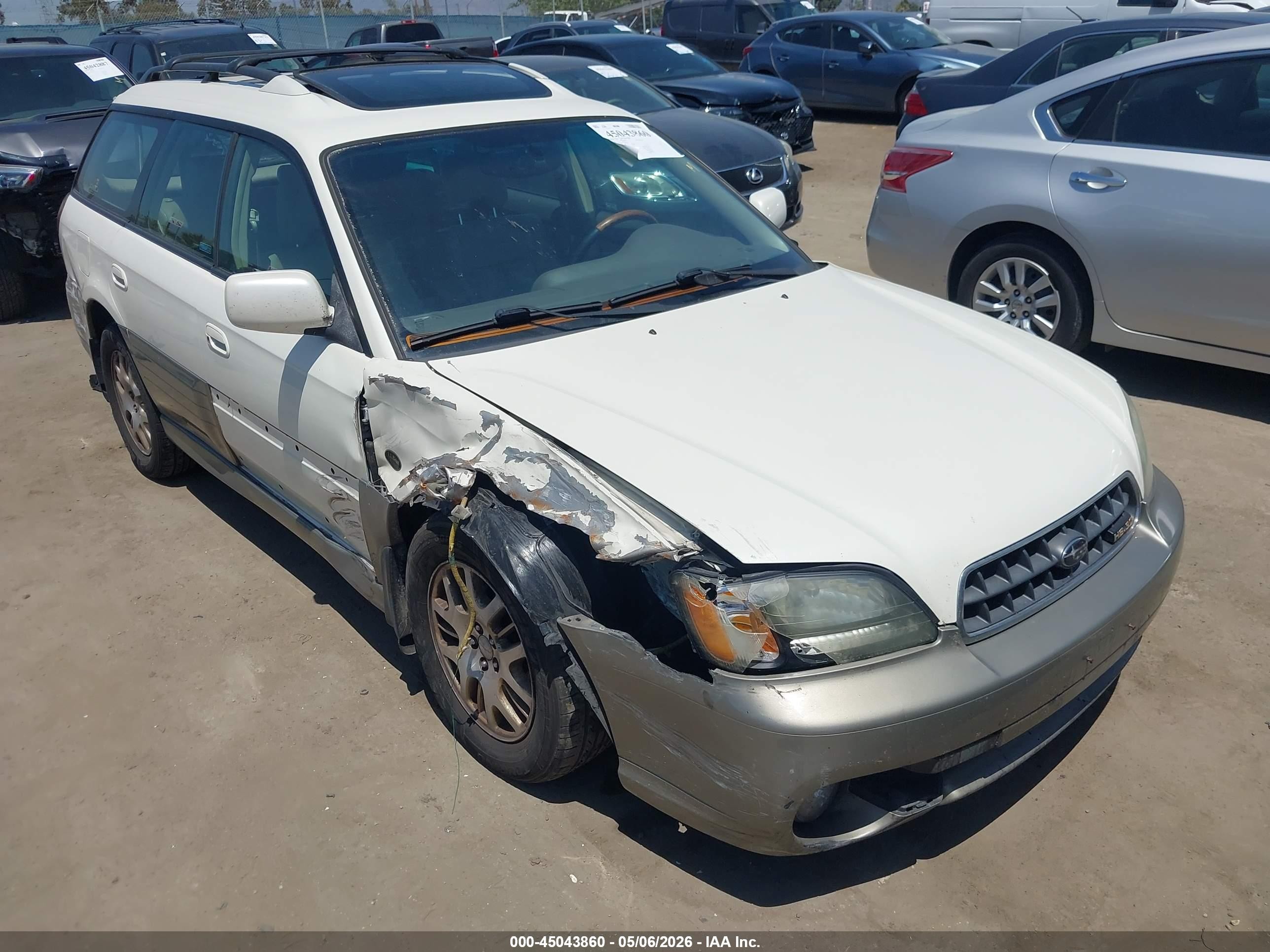 2003 Subaru Legacy Outback L.L. Bean, VIN 4S3BH806X37635856 — Бок