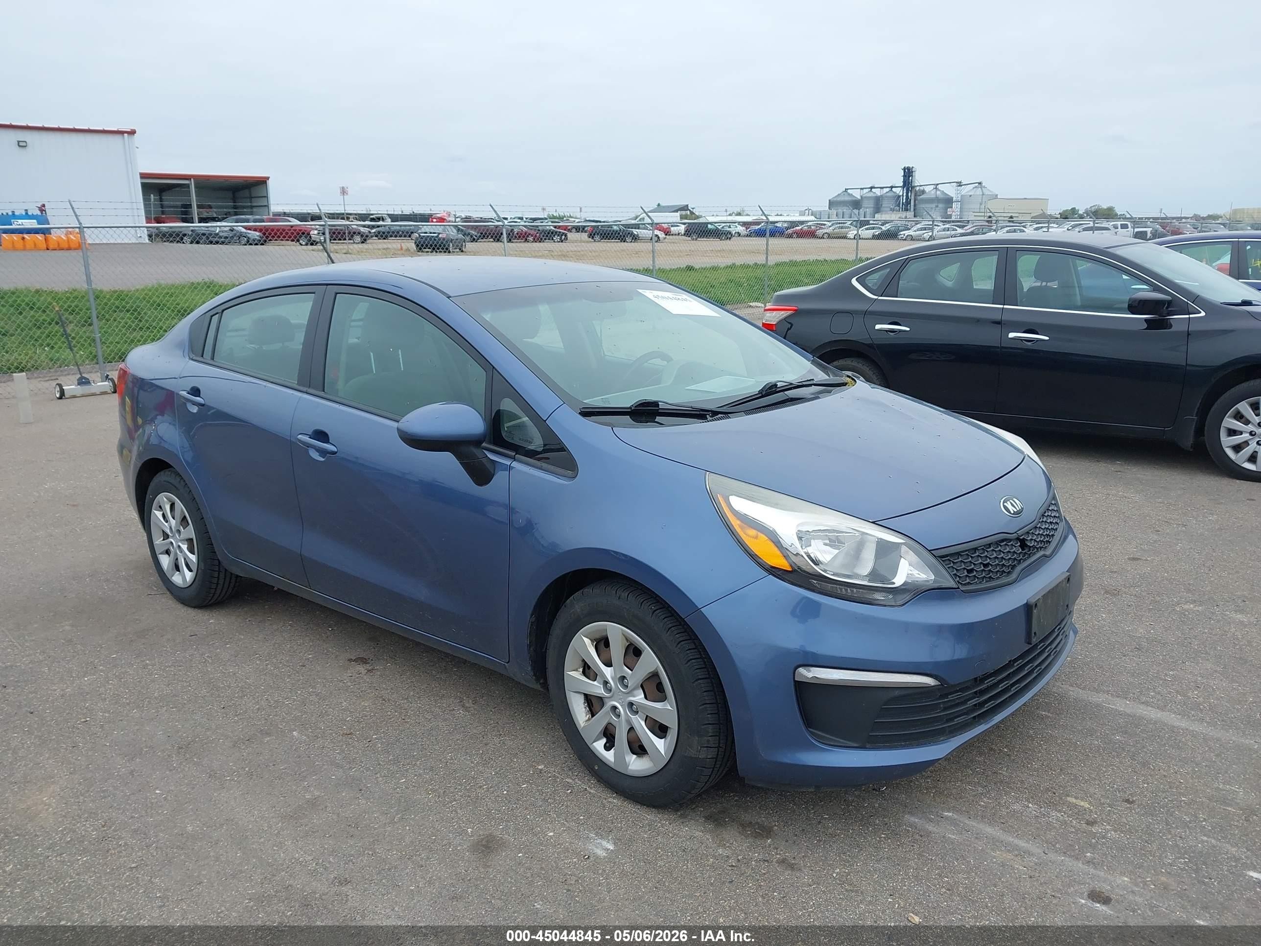 2016 Kia Rio LX, VIN KNADM4A32G6637675 — Hail