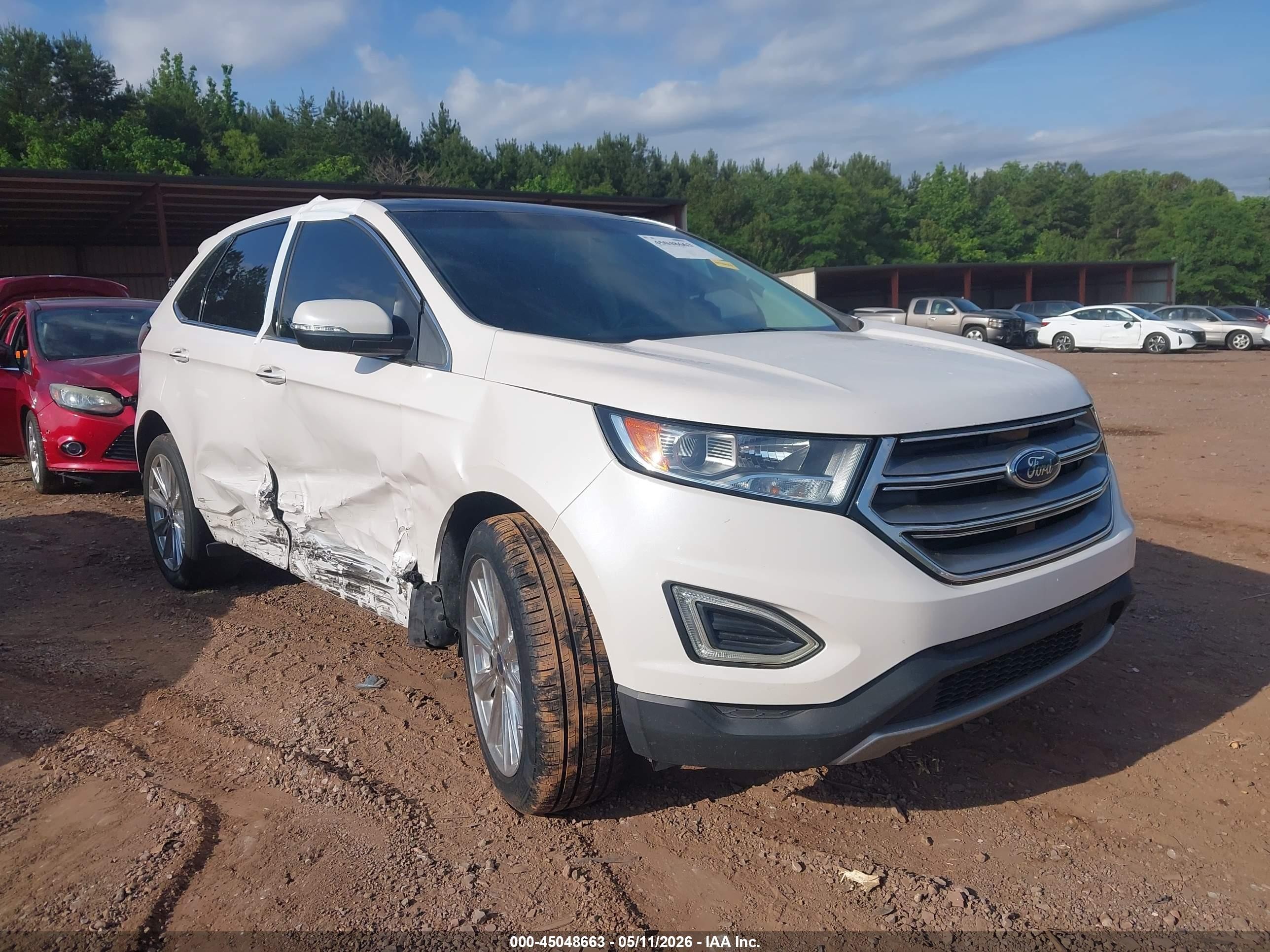 2017 Ford Edge Titanium, VIN 2FMPK3K9XHBB71365 — Side