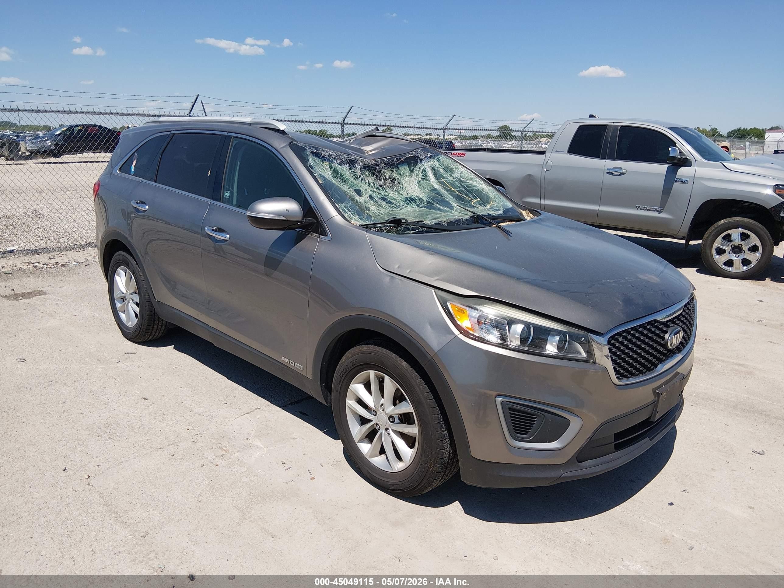 2017 Kia Sorento LX, VIN 5XYPGDA5XHG199253 — Крыша
