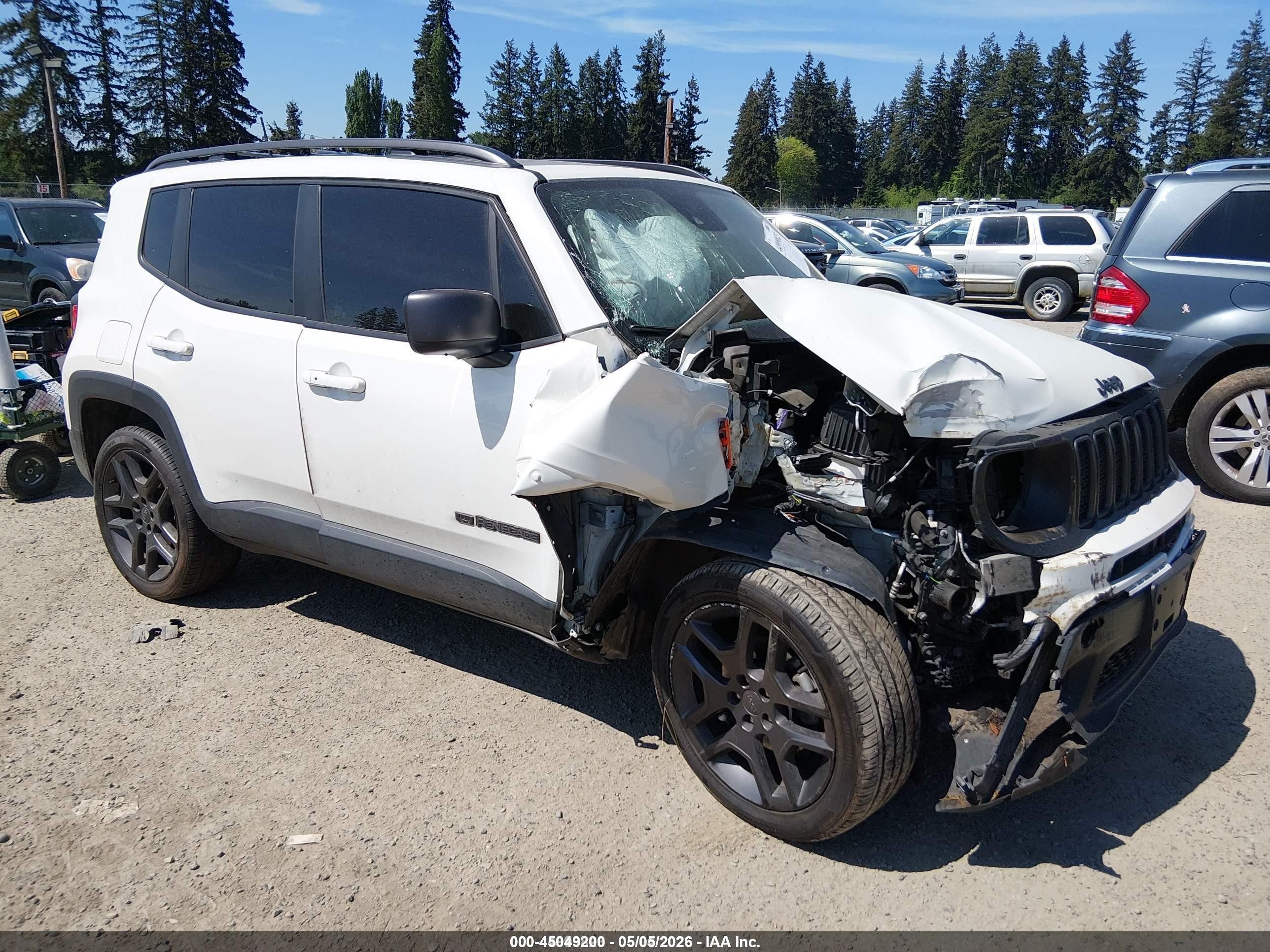 2021 Jeep Renegade Latitude, VIN ZACNJDBB6MPM68983 — Repossession