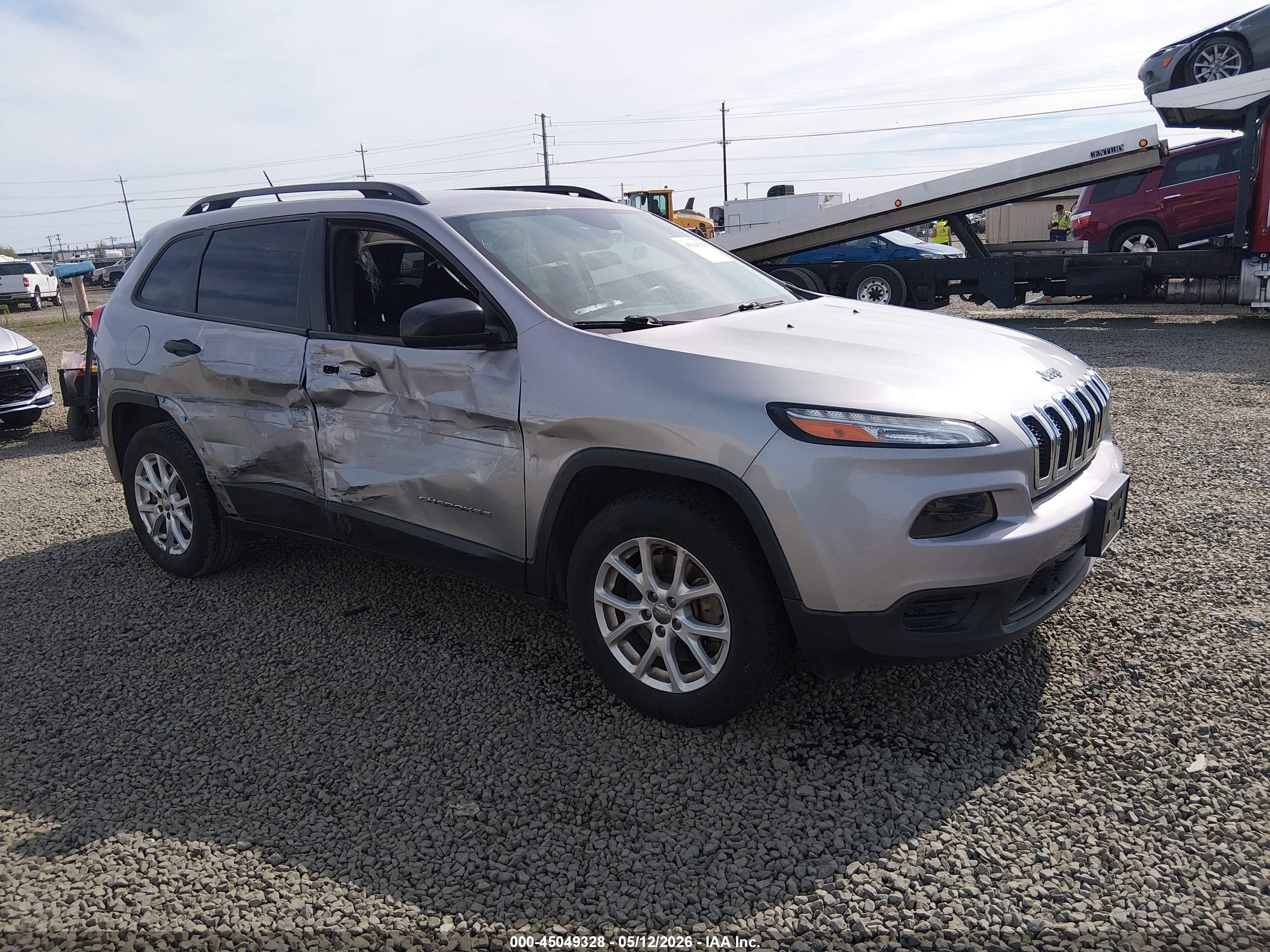 2016 Jeep Cherokee Sport, VIN 1C4PJMAB0GW175990 — Side