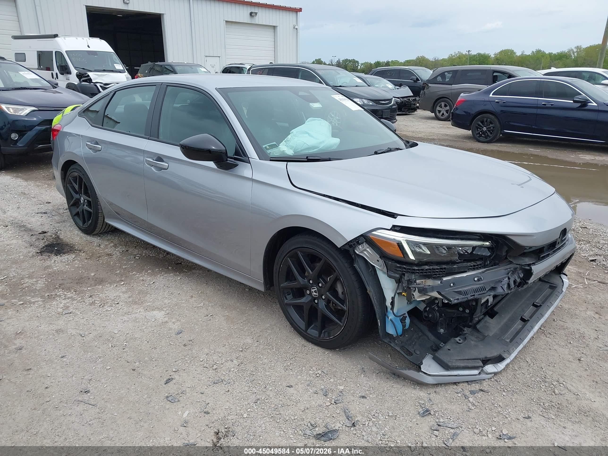 2022 Honda Civic Sport, VIN 2HGFE2F54NH603449 — Frame damage