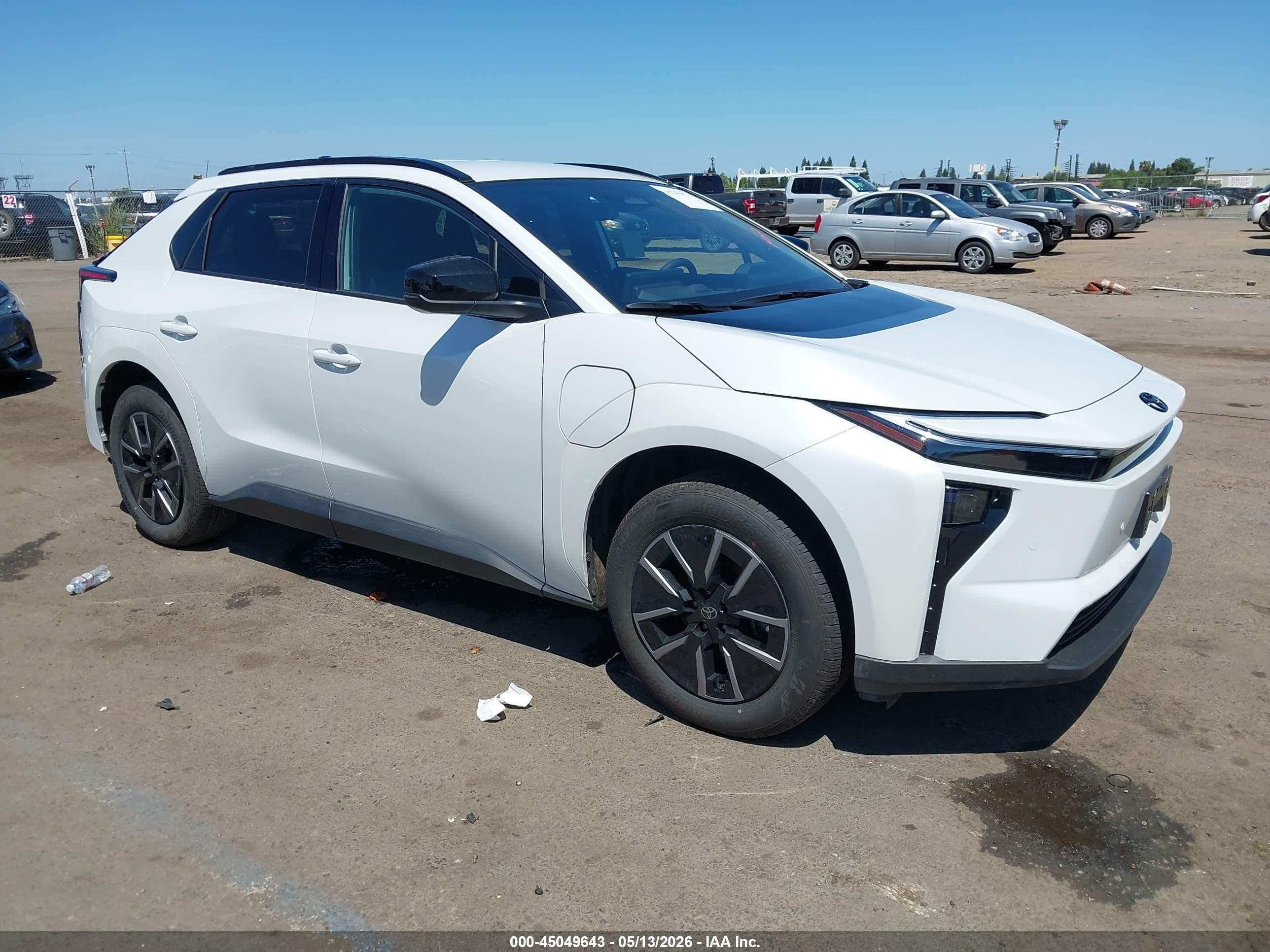 2026 Toyota bZ XLE, VIN JTMBFAEB5TA005409 — Rear end