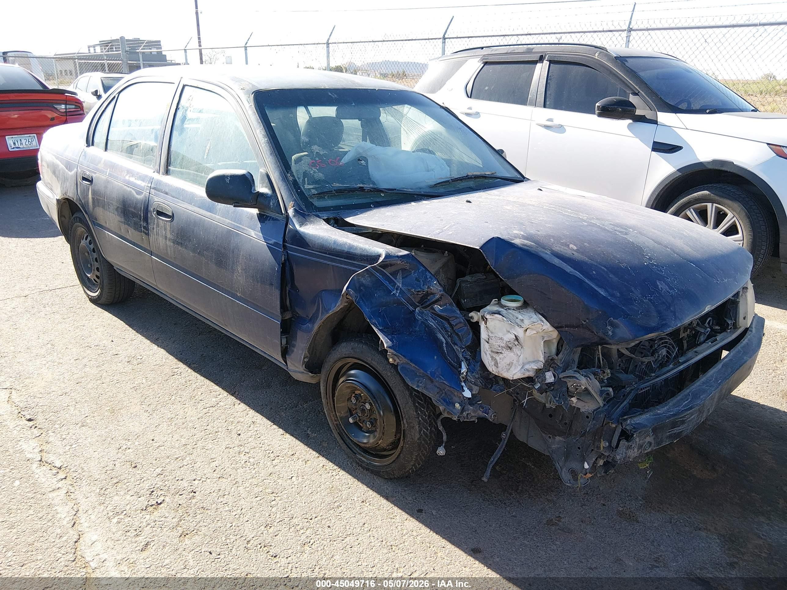 1997 Toyota Corolla CE, VIN 1NXBA02E1VZ635030 — Front end
