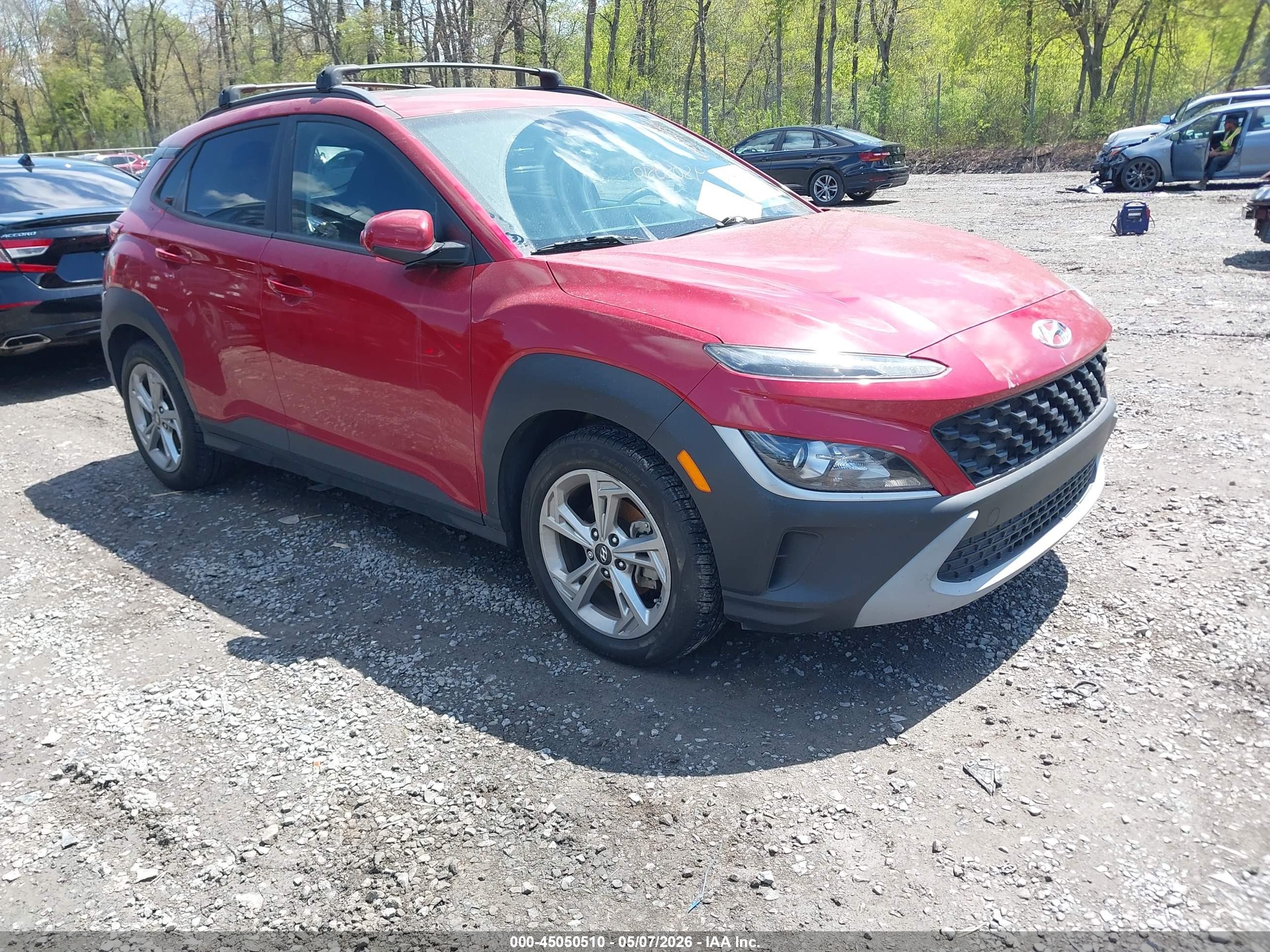 2022 Hyundai Kona SEL, VIN KM8K32AB3NU848283 — Theft recovery
