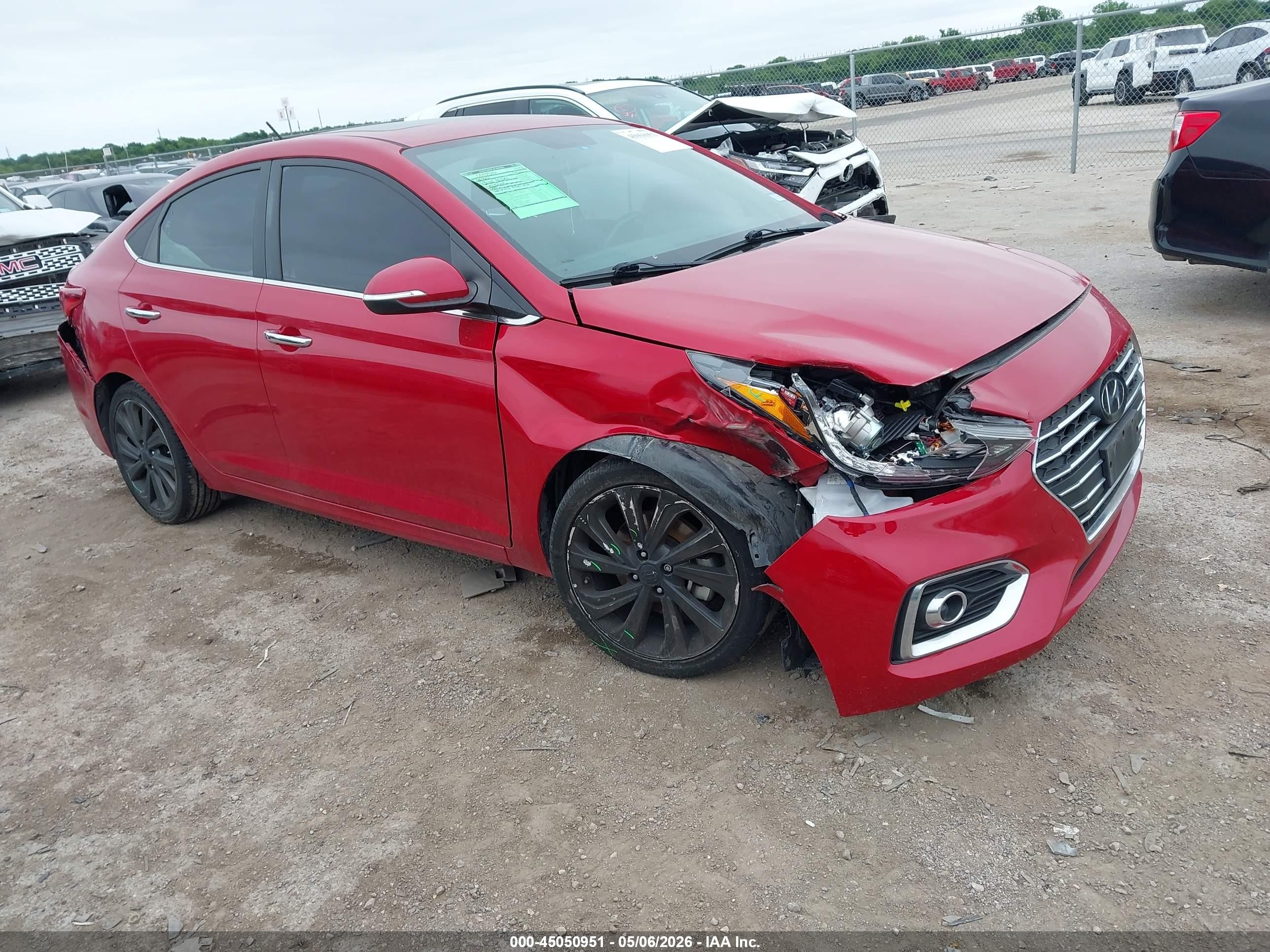 2022 Hyundai Accent Limited, VIN 3KPC34A60NE188256 — Front end