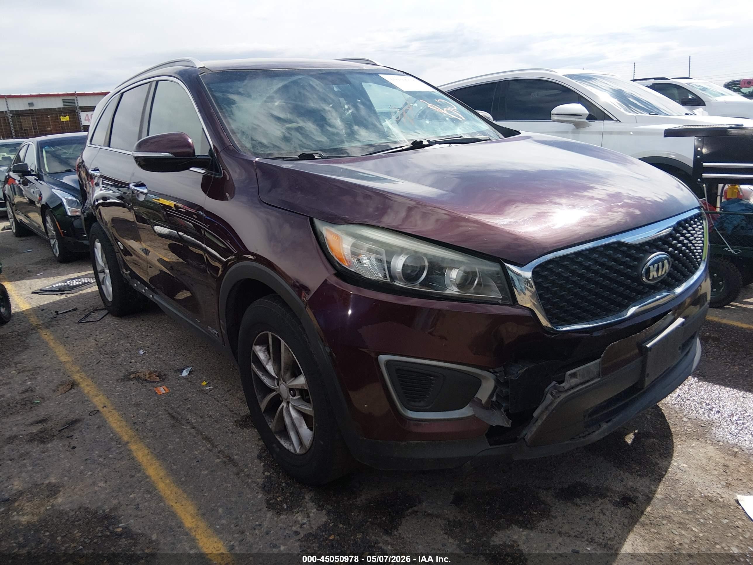 2016 Kia Sorento LX, VIN 5XYPGDA35GG127518 — Biohazard / chemical
