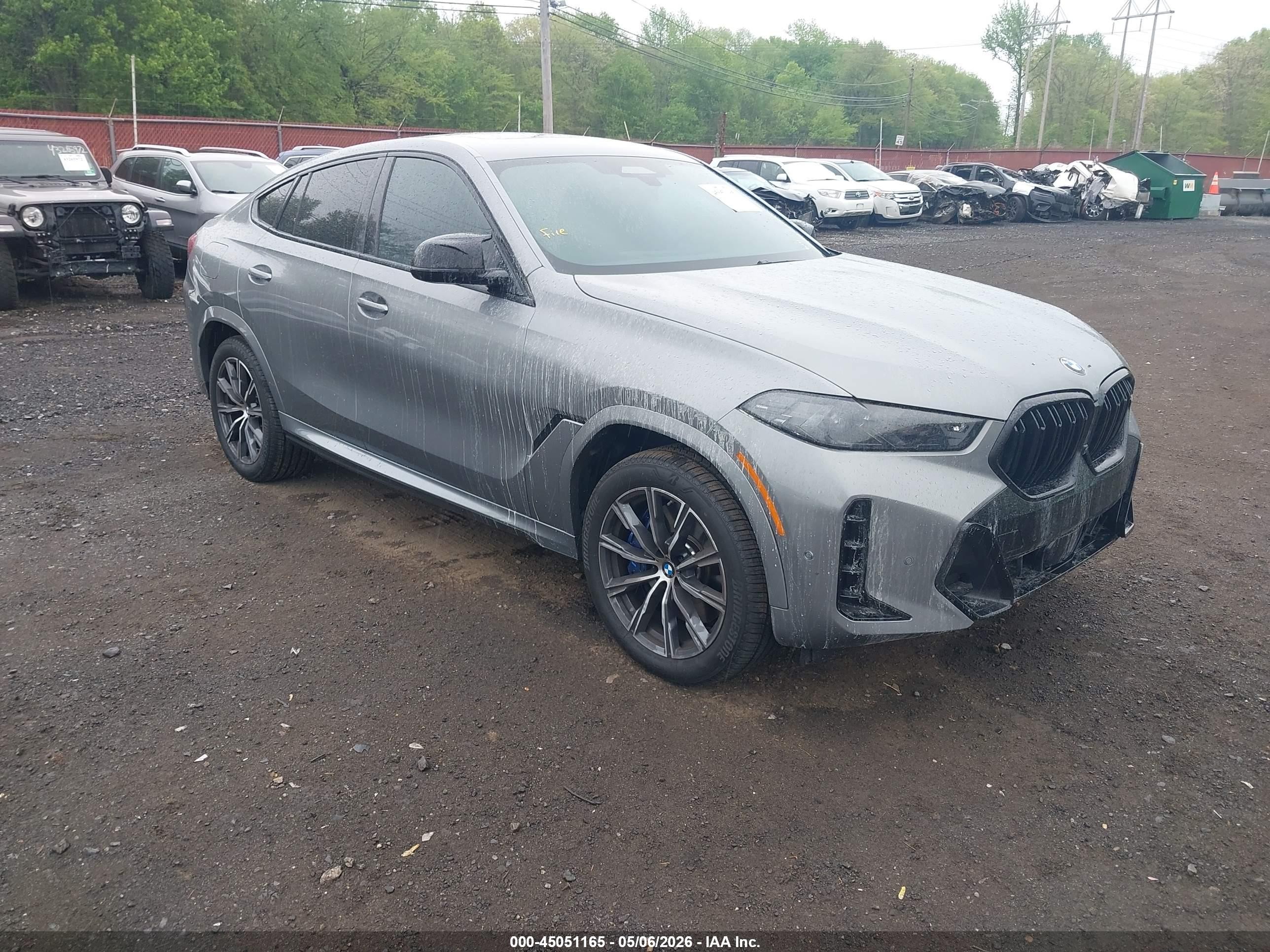 2026 BMW X6 M60i, VIN 5UX43EX01T9193575 — Engine fire