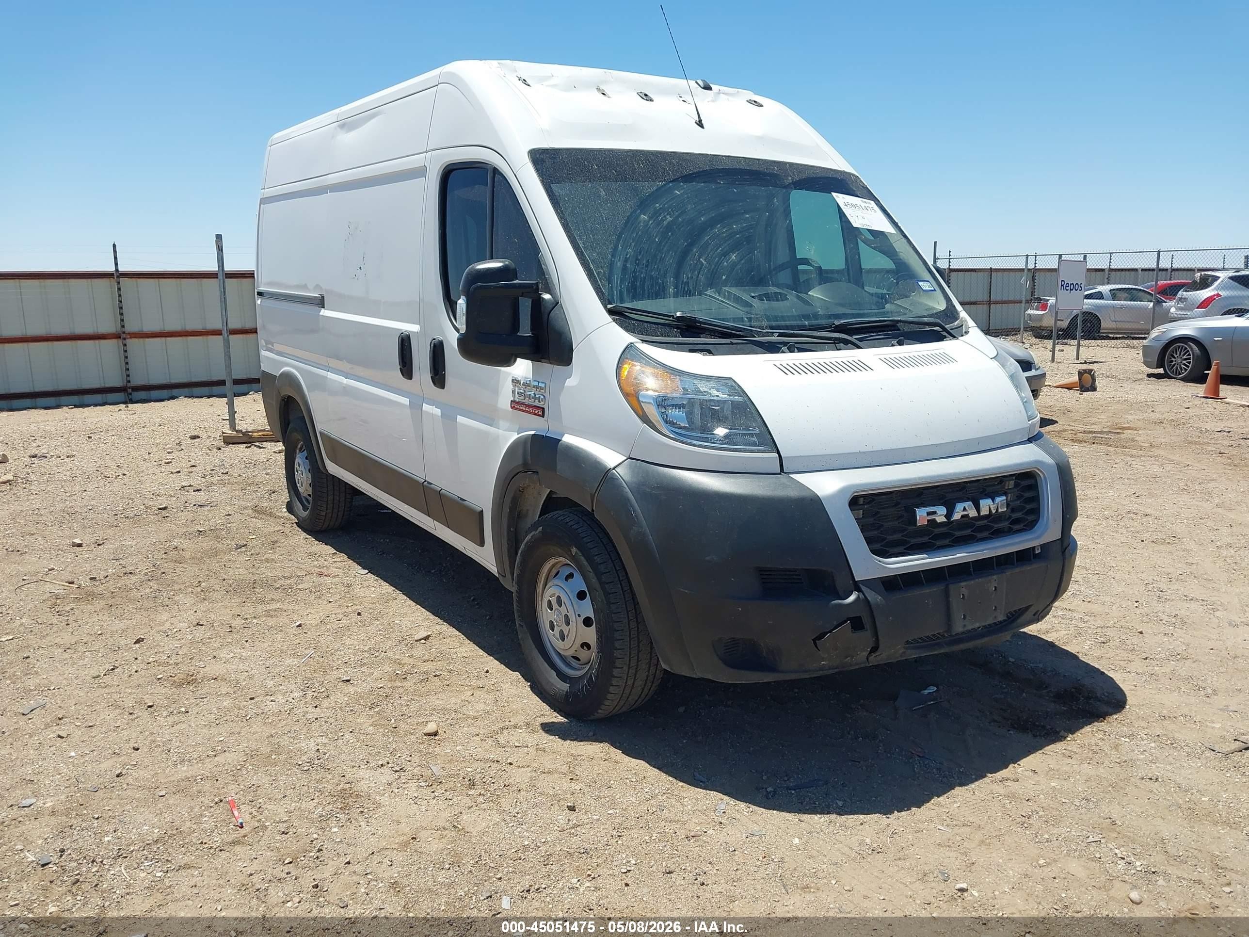 2019 Ram ProMaster Cargo, VIN 3C6TRVBG3KE515358 — Roof