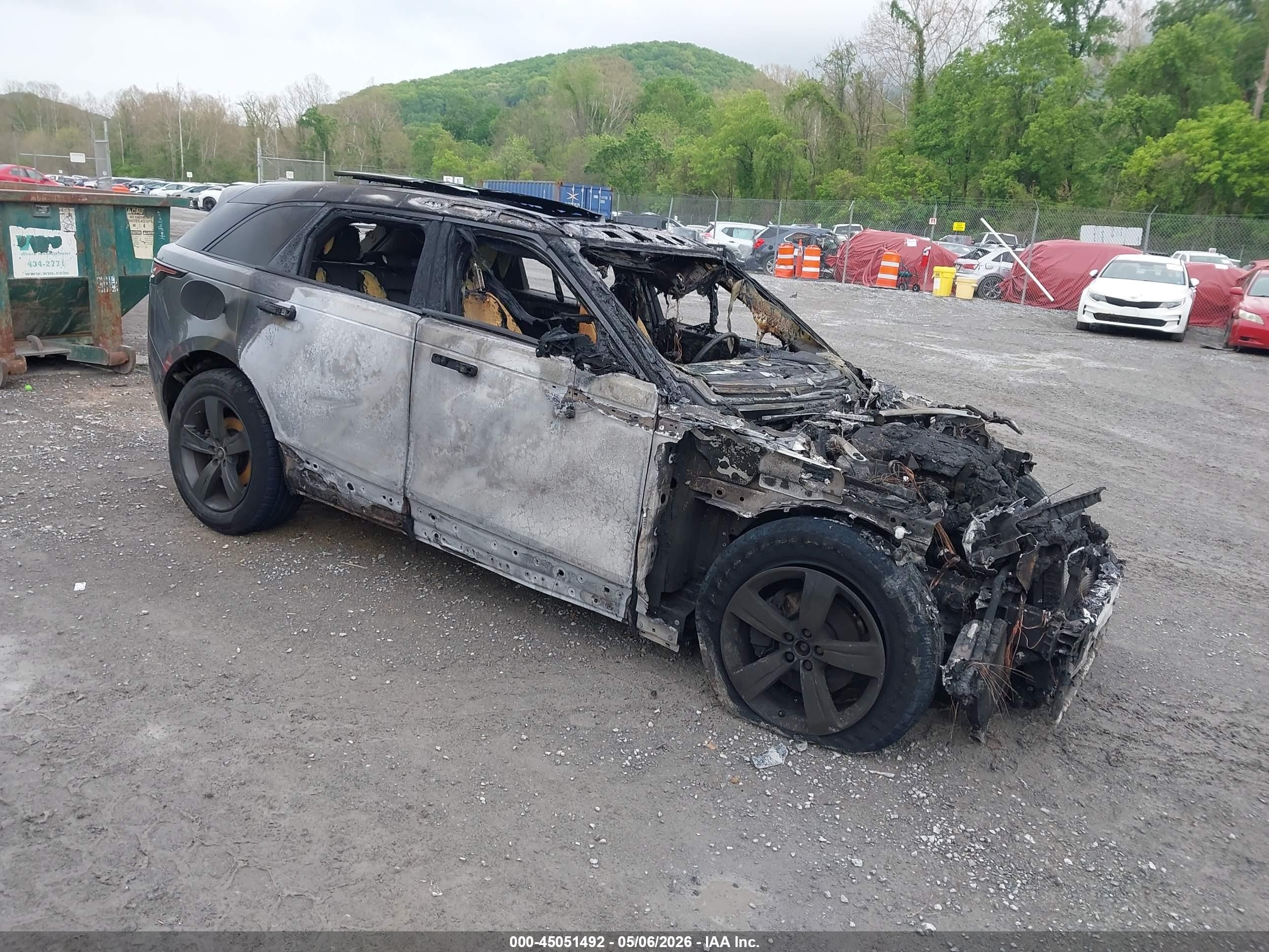 2019 Land Rover Range Rover Velar S, VIN SALYB2EXXKA220735 — Burn