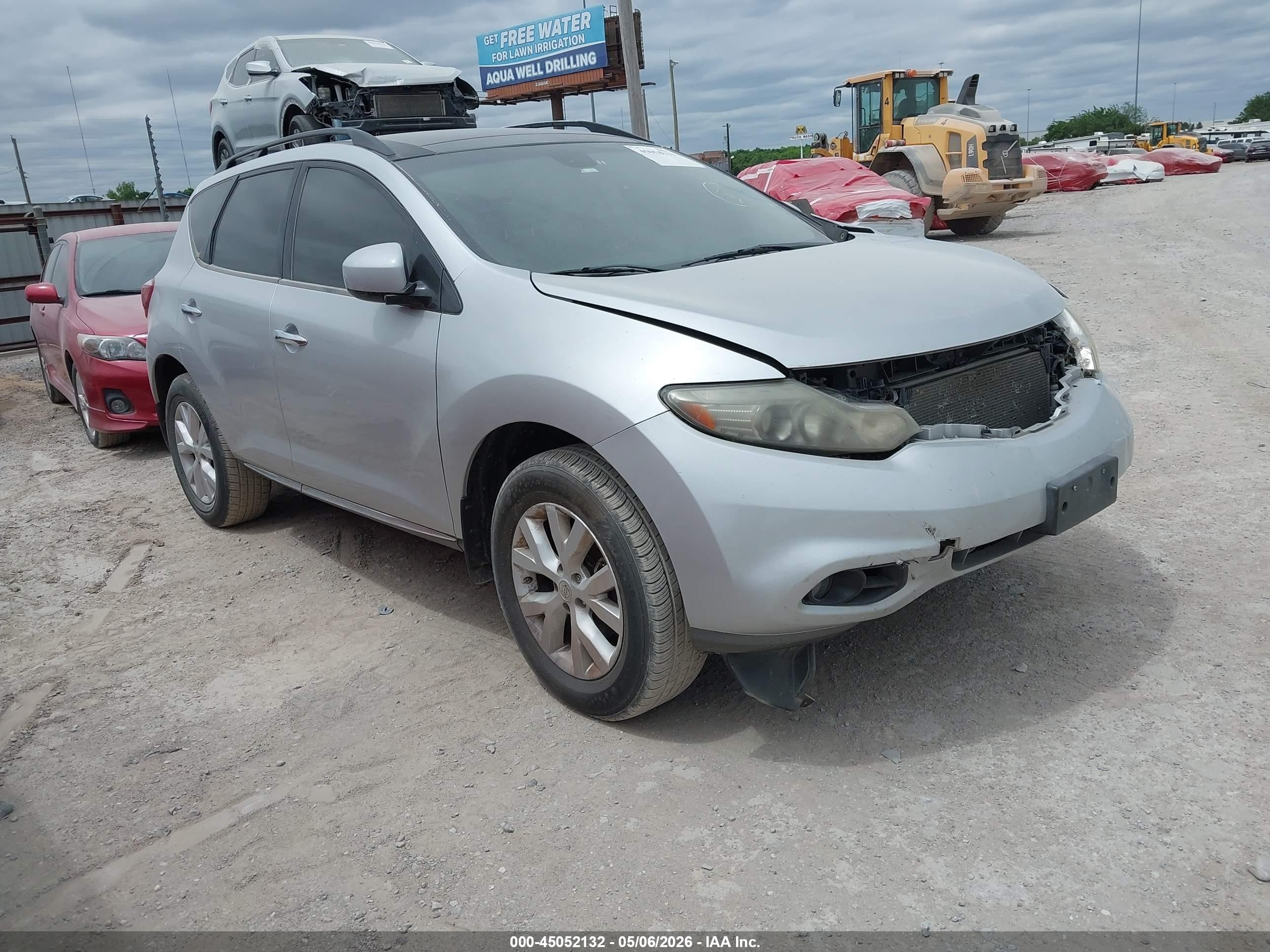 2012 Nissan Murano SV, VIN JN8AZ1MU1CW116150 — Front end