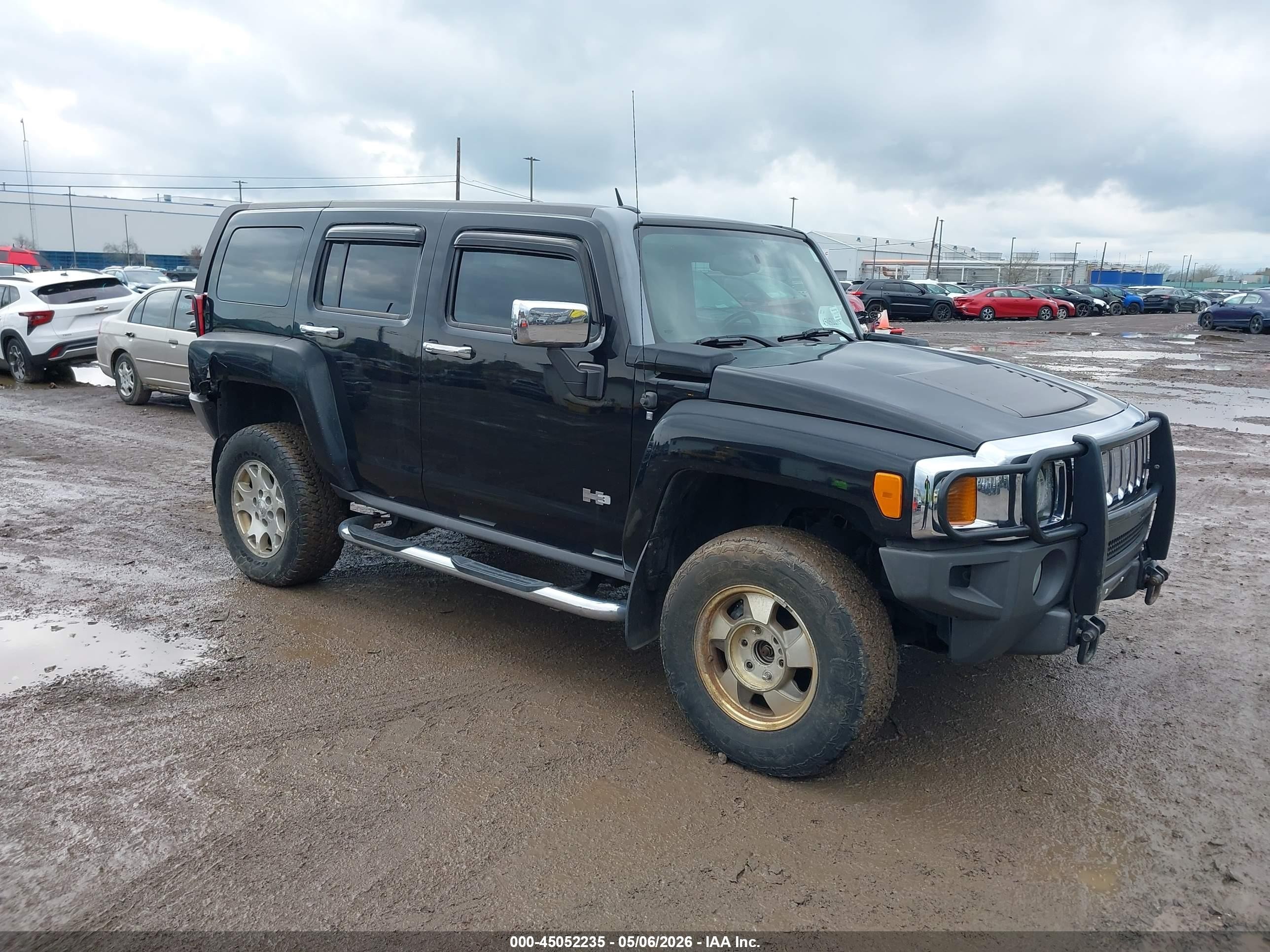2007 Hummer H3 SUV, VIN 5GTDN13E678205939 — Rear end
