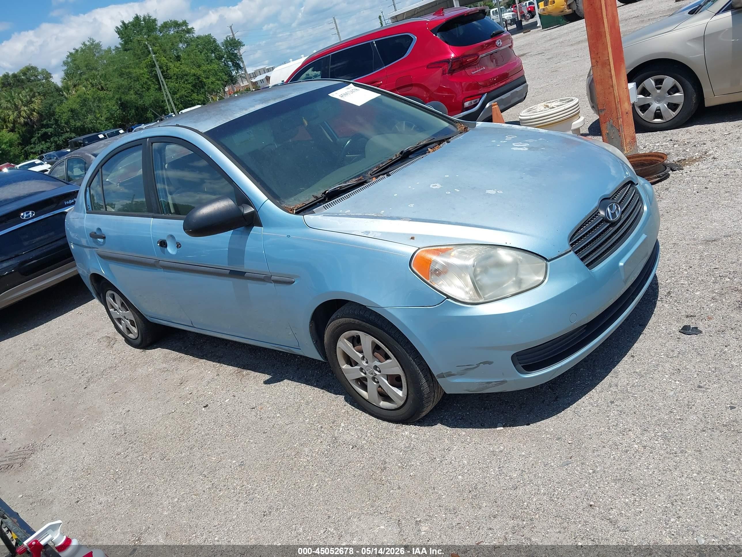 2009 Hyundai Accent Auto GLS, VIN KMHCM46C69U288666 — Normal wear