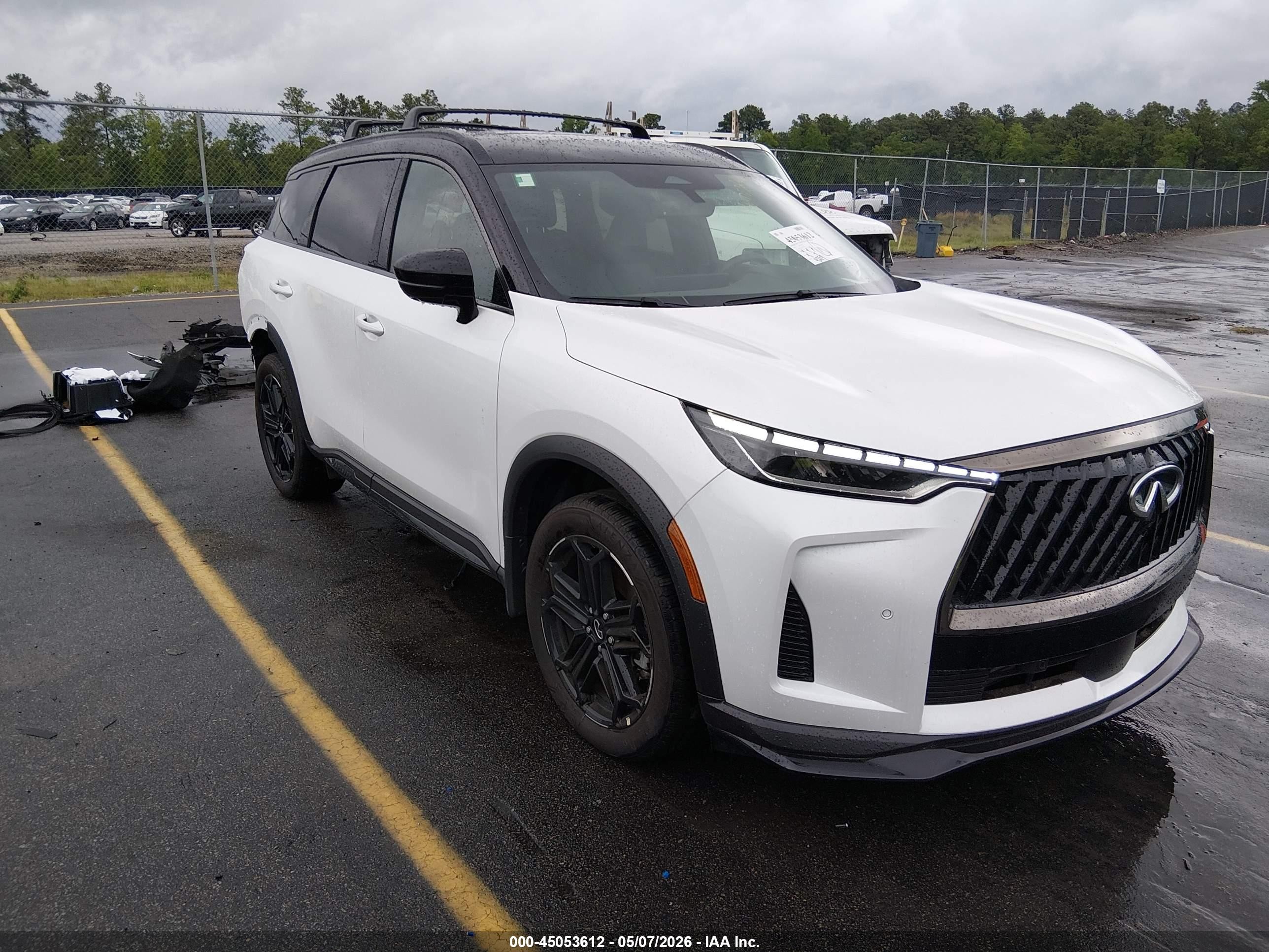 2026 Infiniti QX60 SPORT, VIN 5N1AL1FW0TC333262 — Rear end