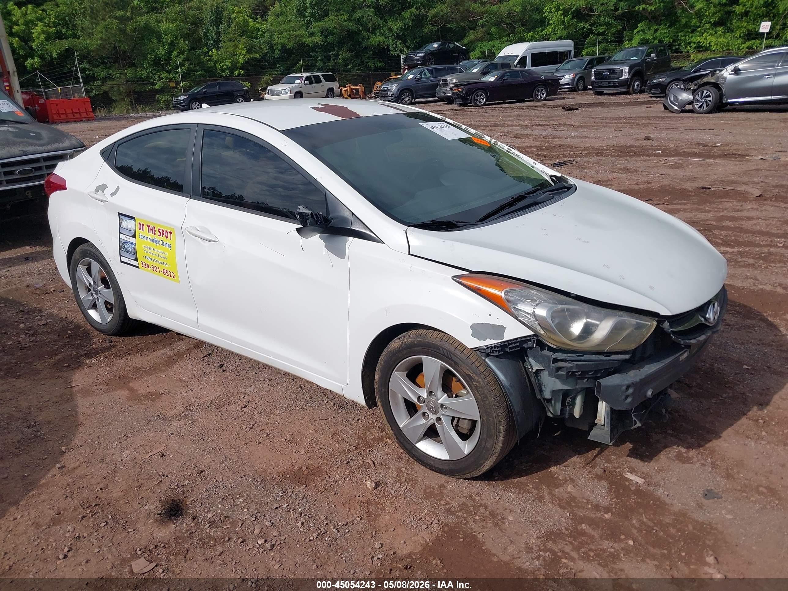 2013 Hyundai Elantra GLS, VIN 5NPDH4AEXDH383241 — All over