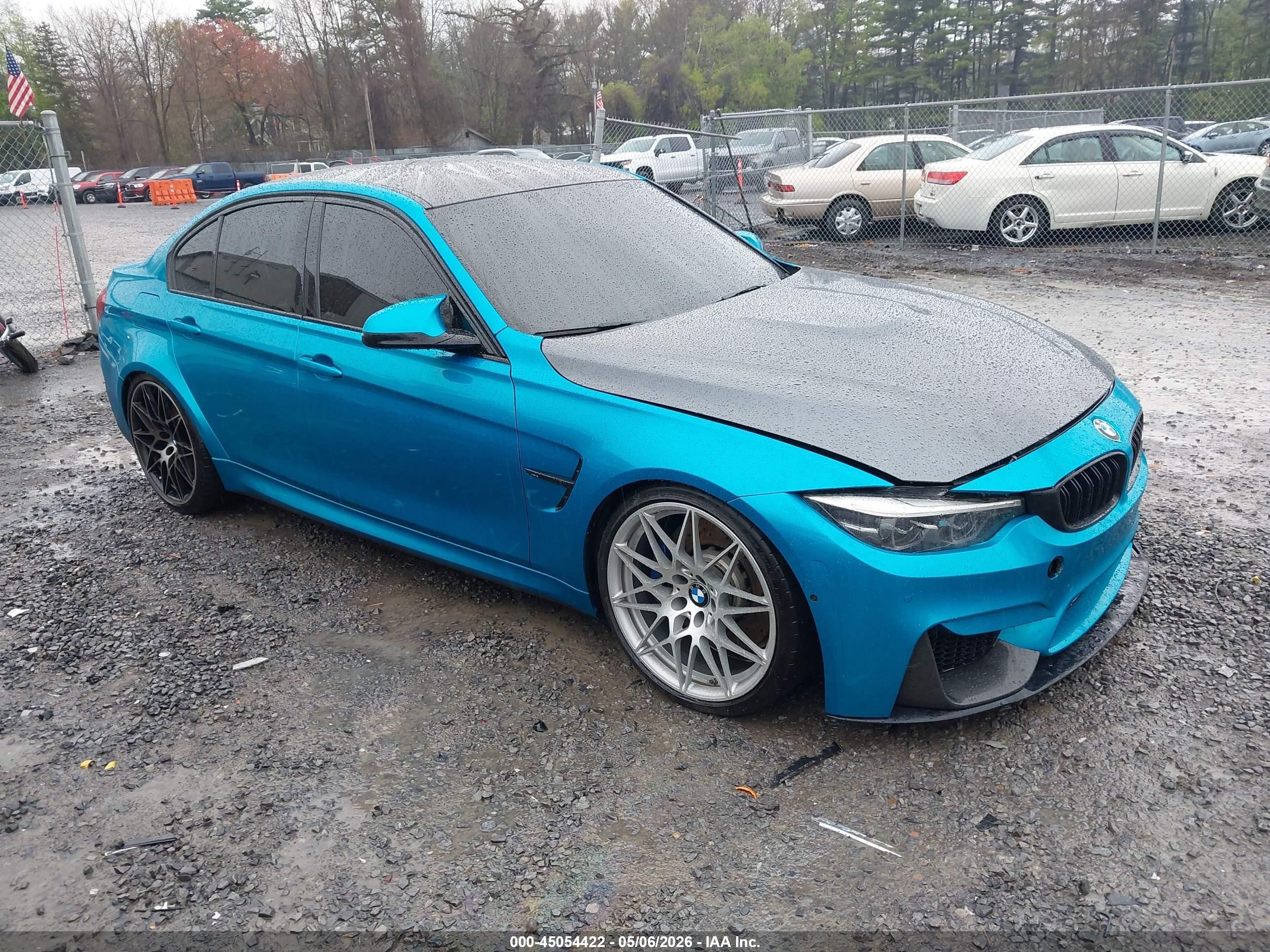 2018 BMW M3, VIN WBS8M9C54J5J79790 — Пожар в моторном отсеке