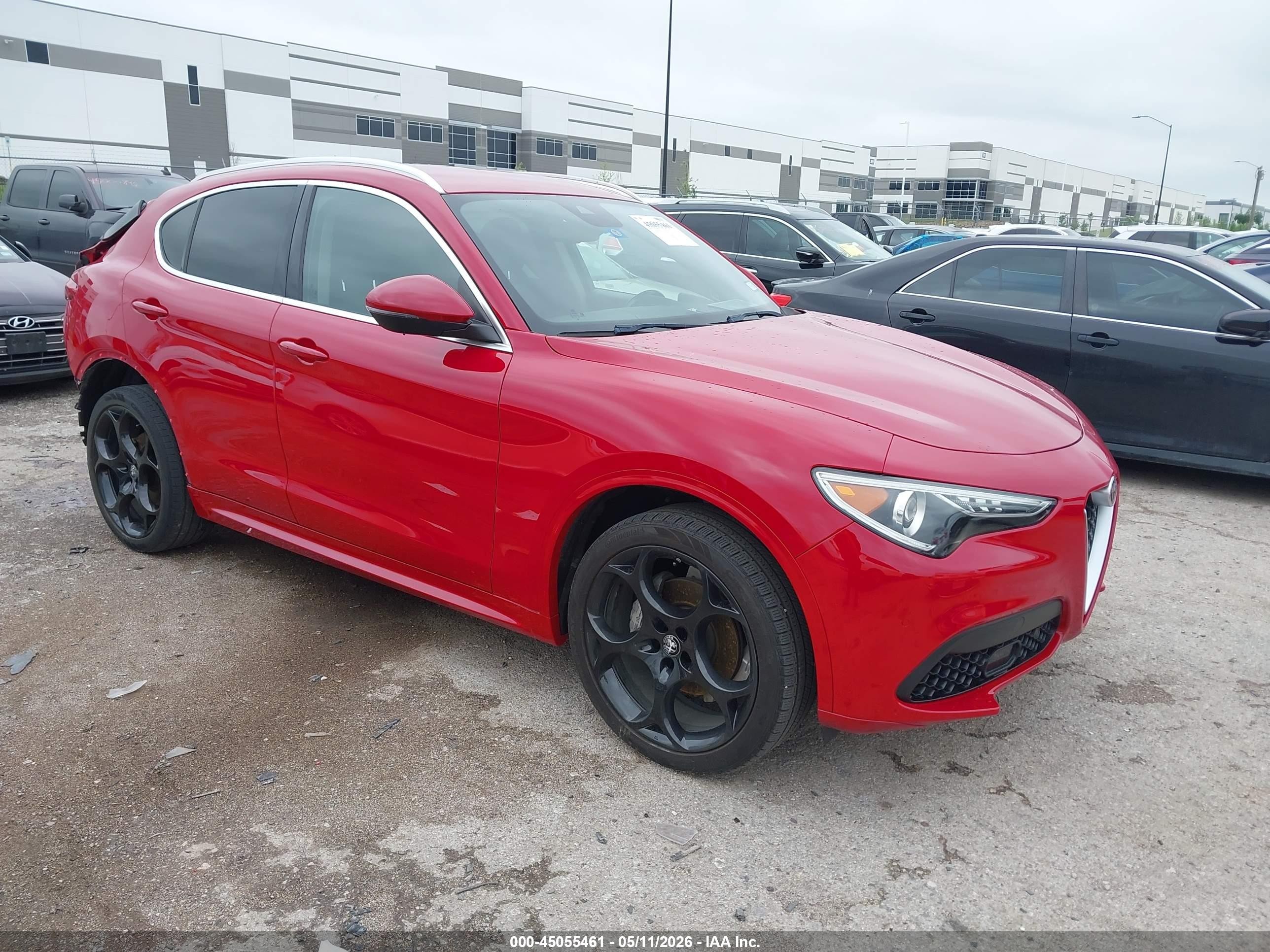 2020 Alfa Romeo Stelvio Ti Sport, VIN ZASPAKBN7L7C92331 — Rear end