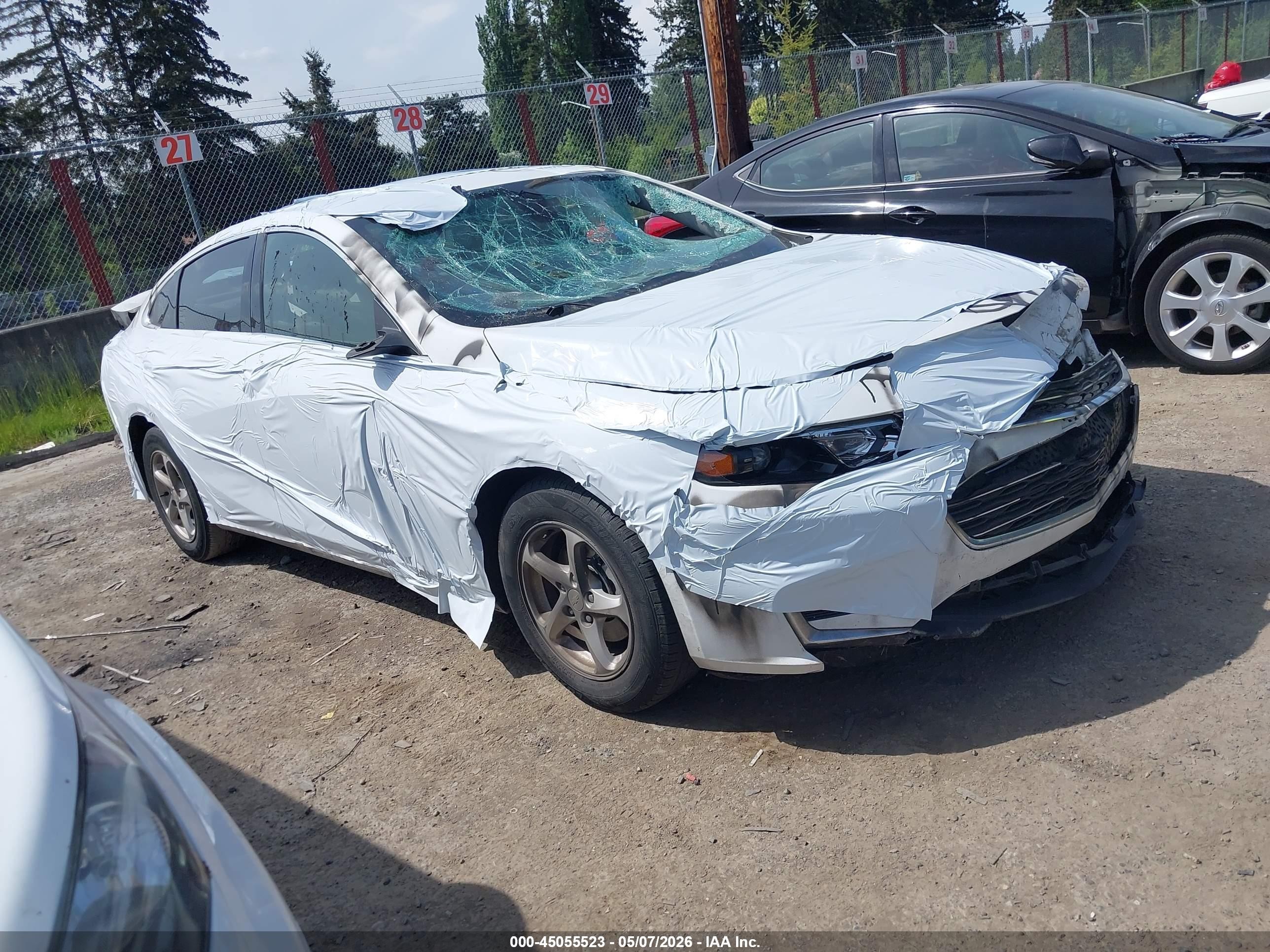 2018 Chevrolet Malibu LS, VIN 1G1ZC5STXJF191887 — Vandalism