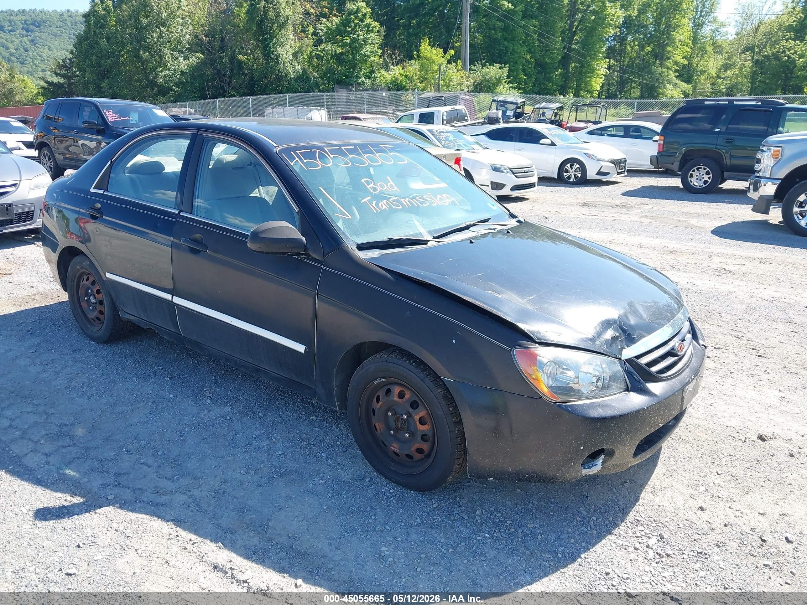 2006 Kia Spectra EX, VIN KNAFE122665307309 — Механическое
