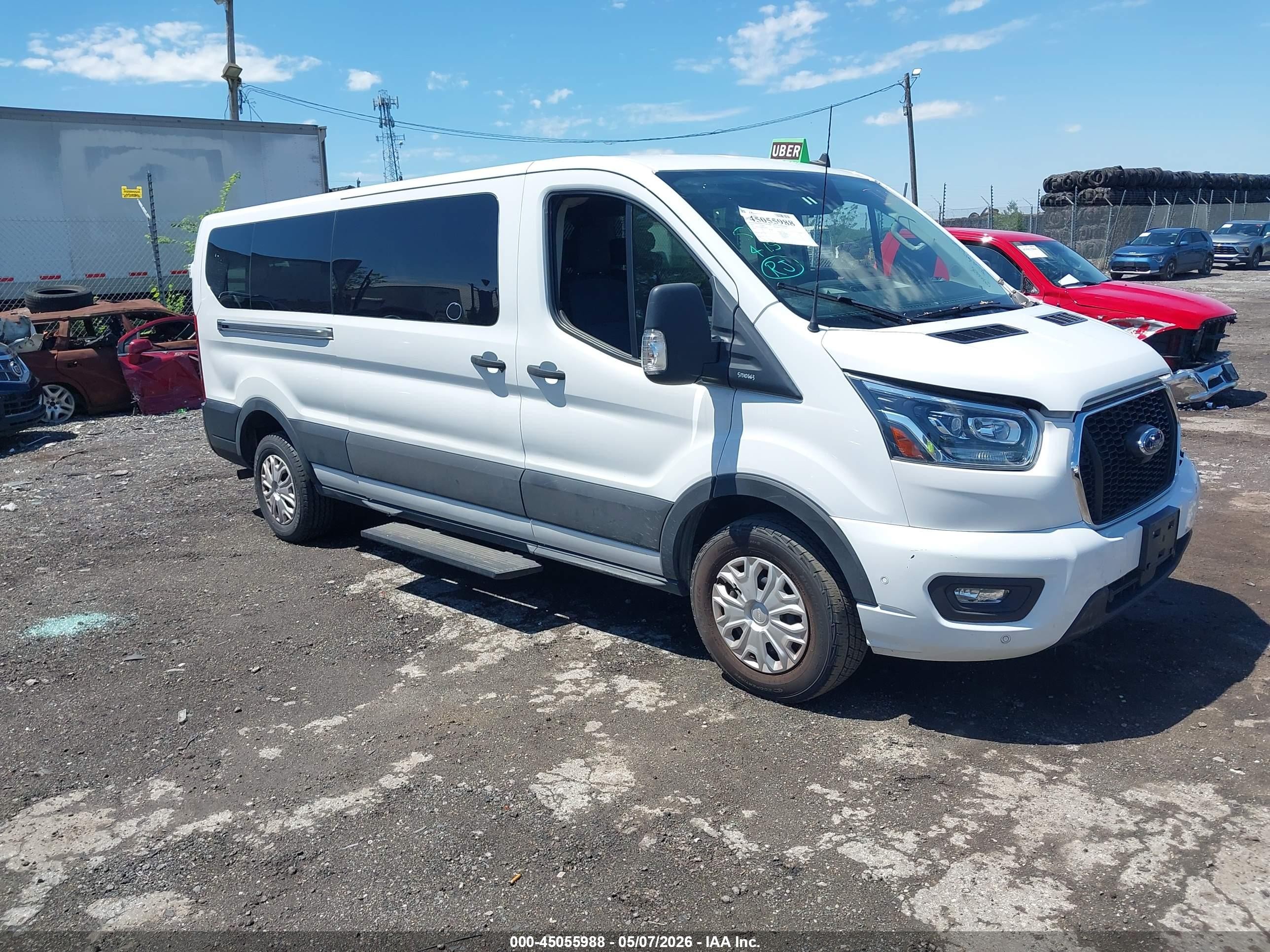 2023 Ford Transit Passenger XLT, VIN 1FBAX2YG8PKA58227 — Front end