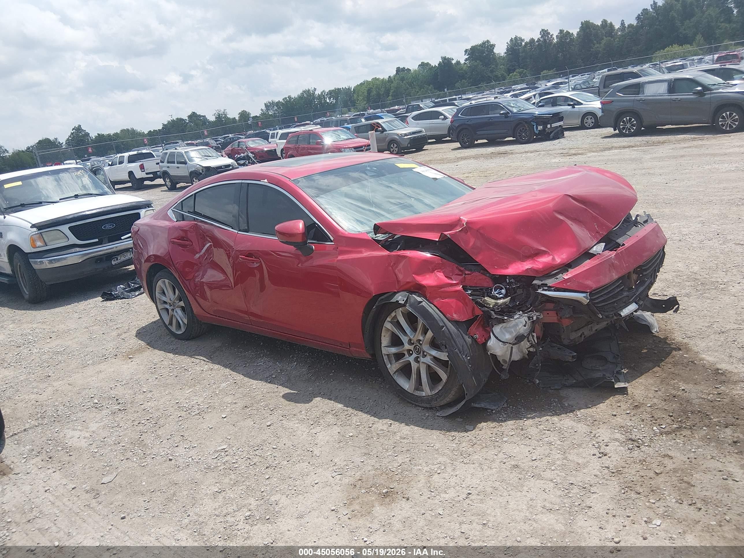 2017 Mazda 6 Touring, VIN JM1GL1V54H1131700 — Front end